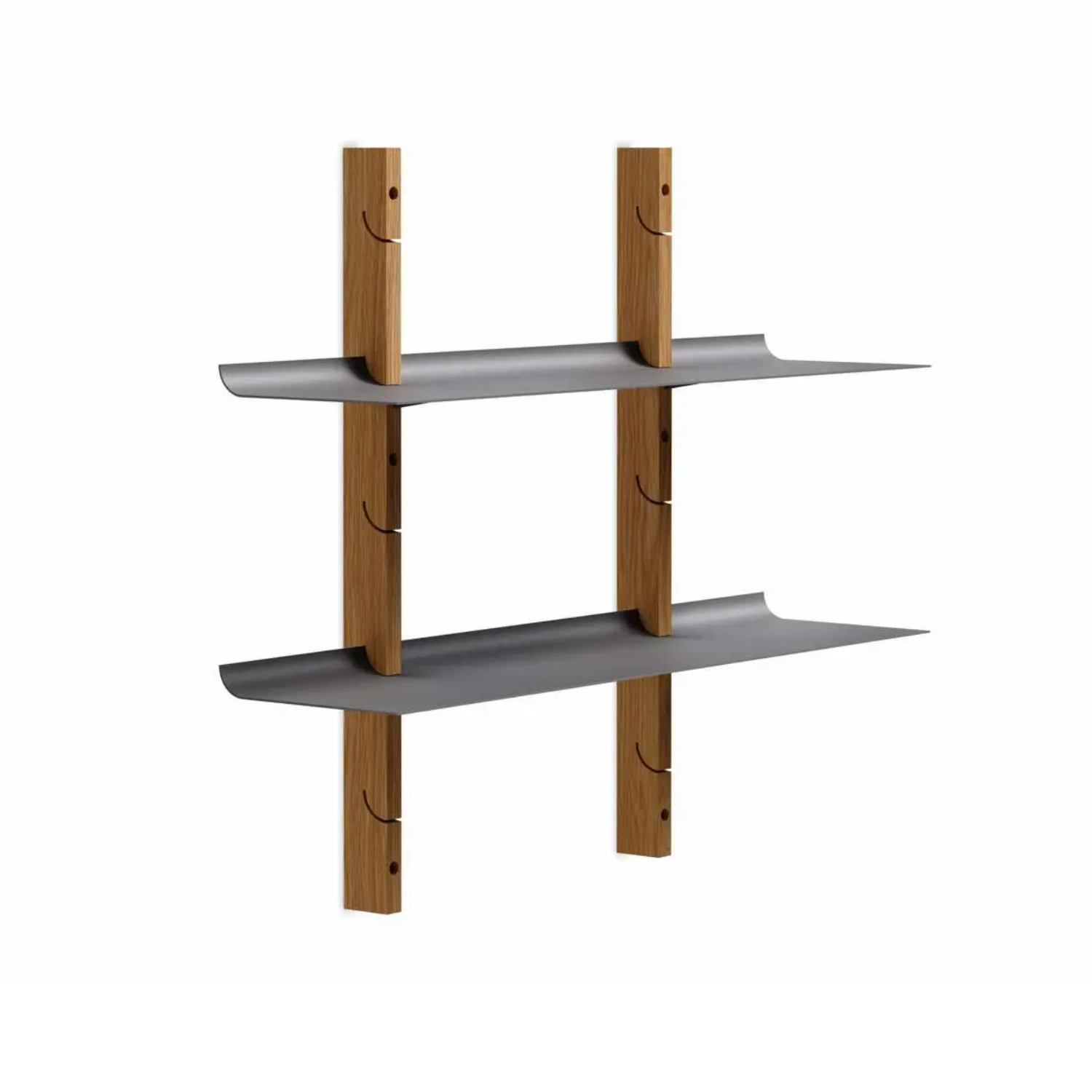 SMILE Gray Hanging Shelf Set