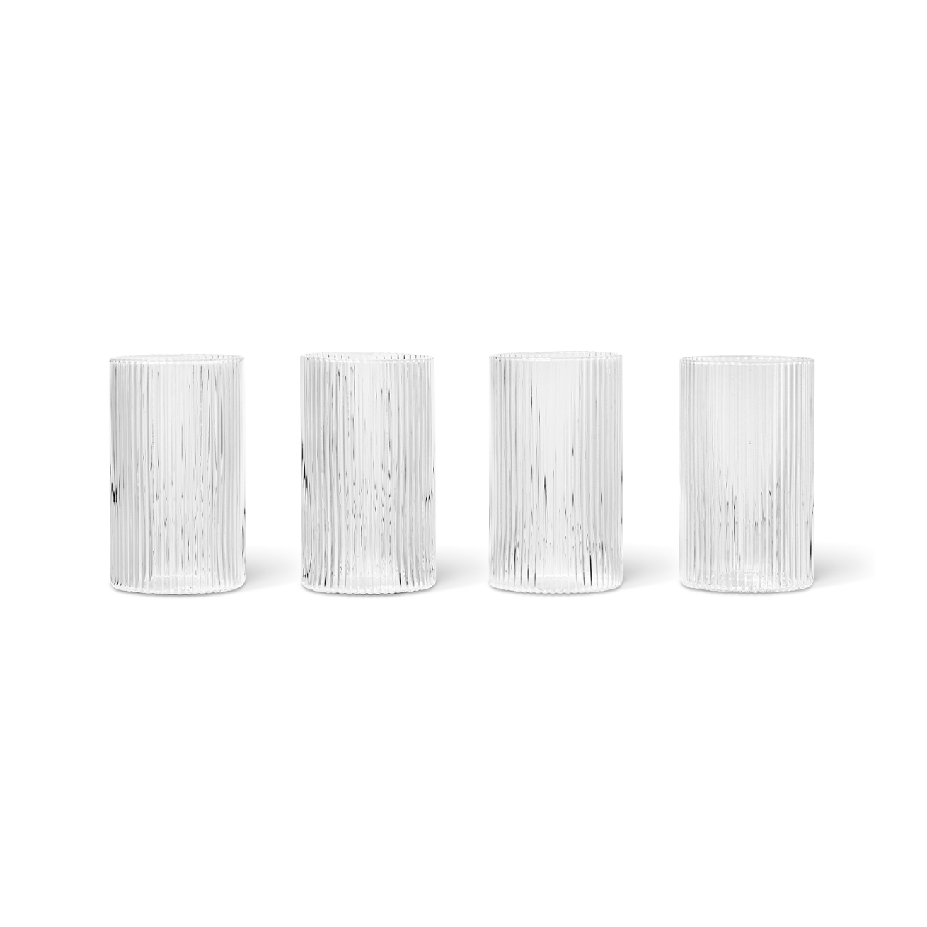 RIPPLE VERRINES glass set hand-blown glass