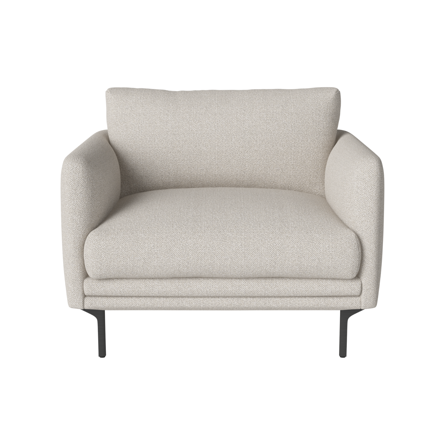 Křeslo LOMI černá ocelová základna