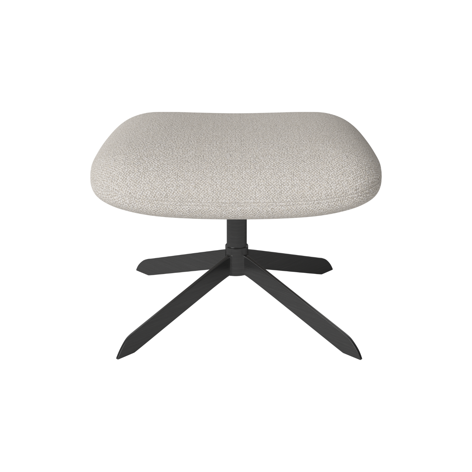 Podnožník čalouněný SOLO černý podstavec