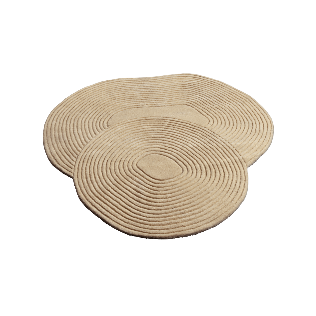 Oválný koberec ZEN SHAPED béžový