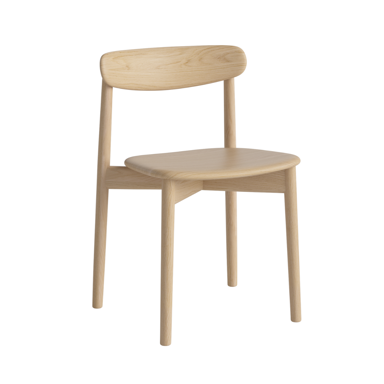 Židle MERGE bělené dubové dřevo