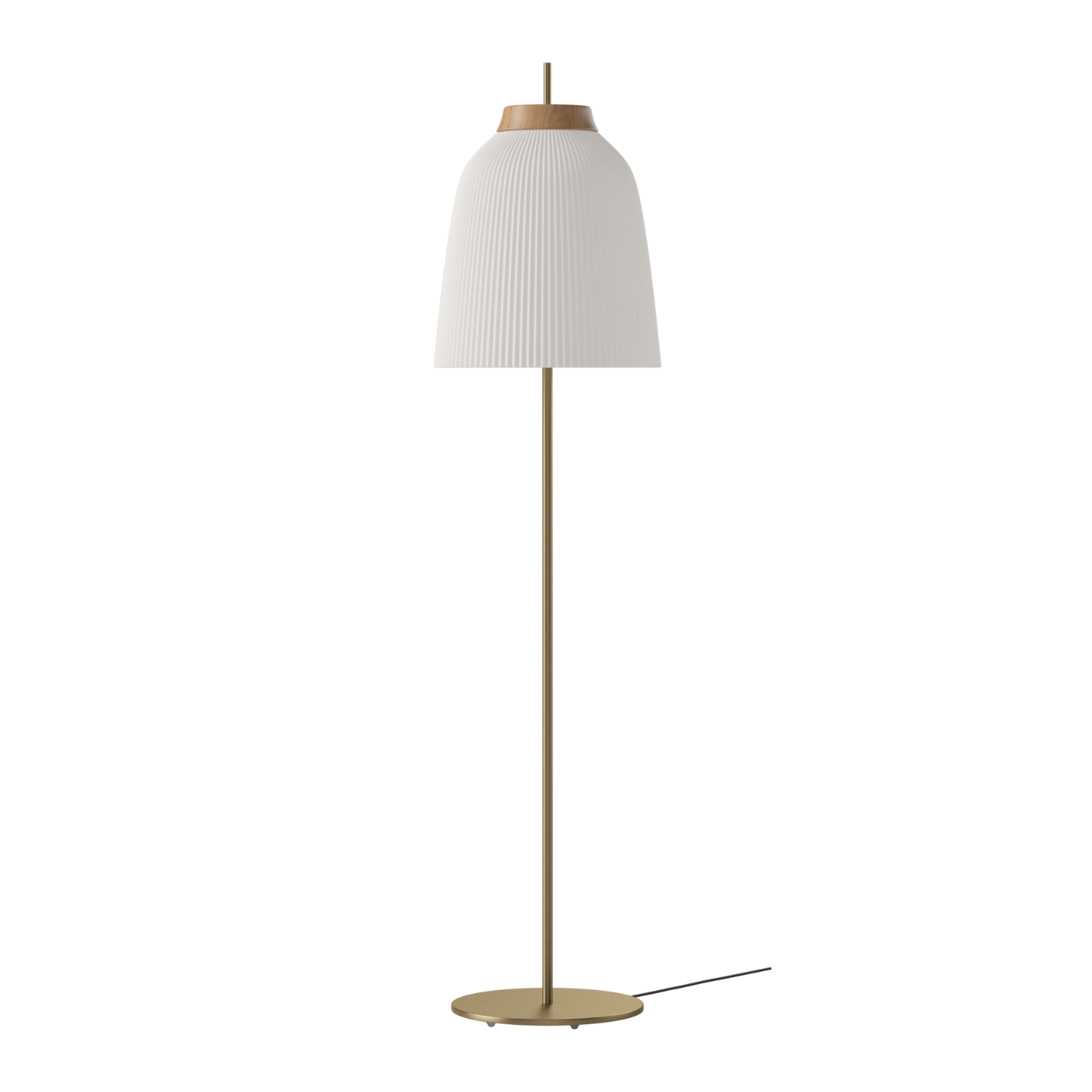 Stojací lampa CAMPA mosazná základna