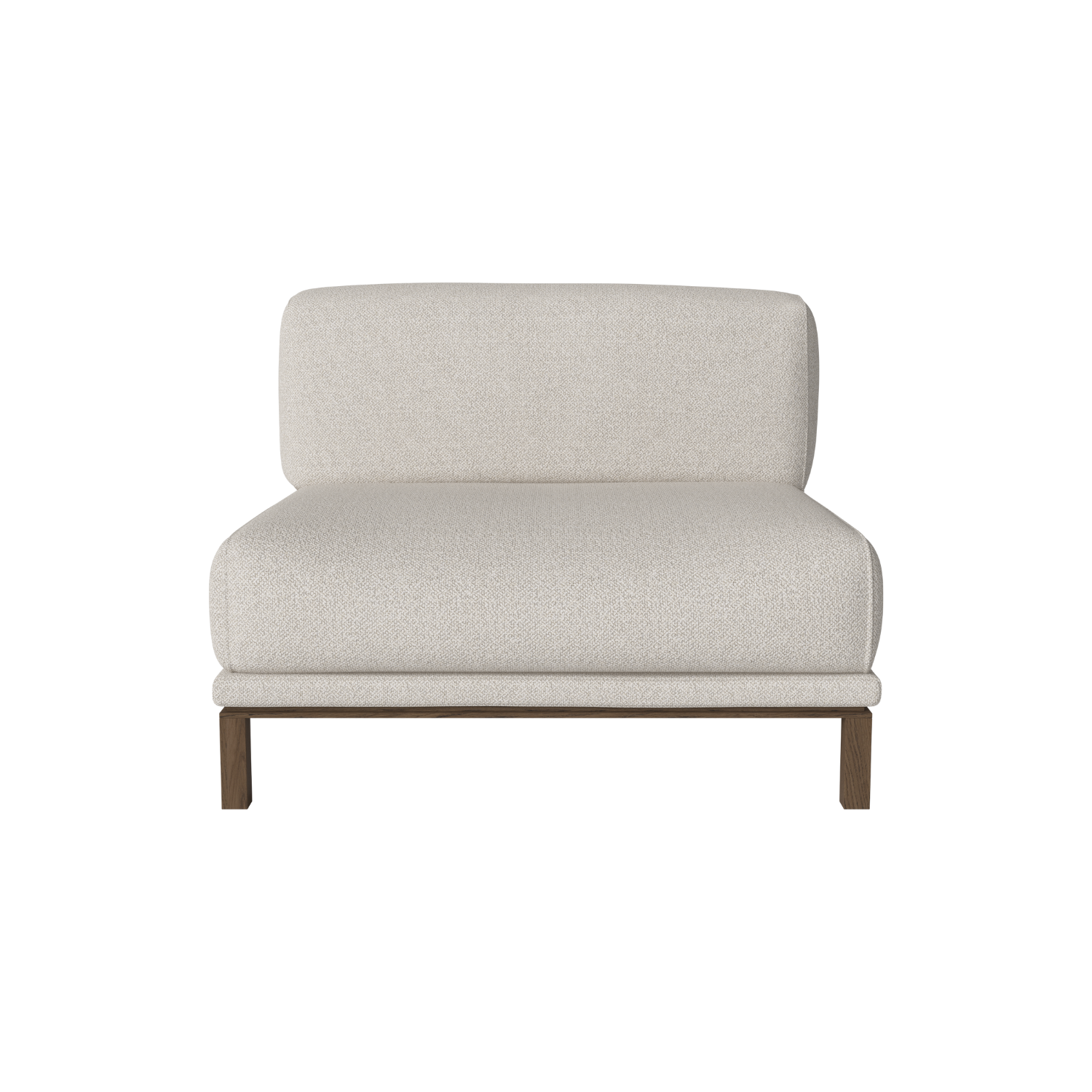 Modulární pohovka COSY - střední modul s tmavým podstavcem