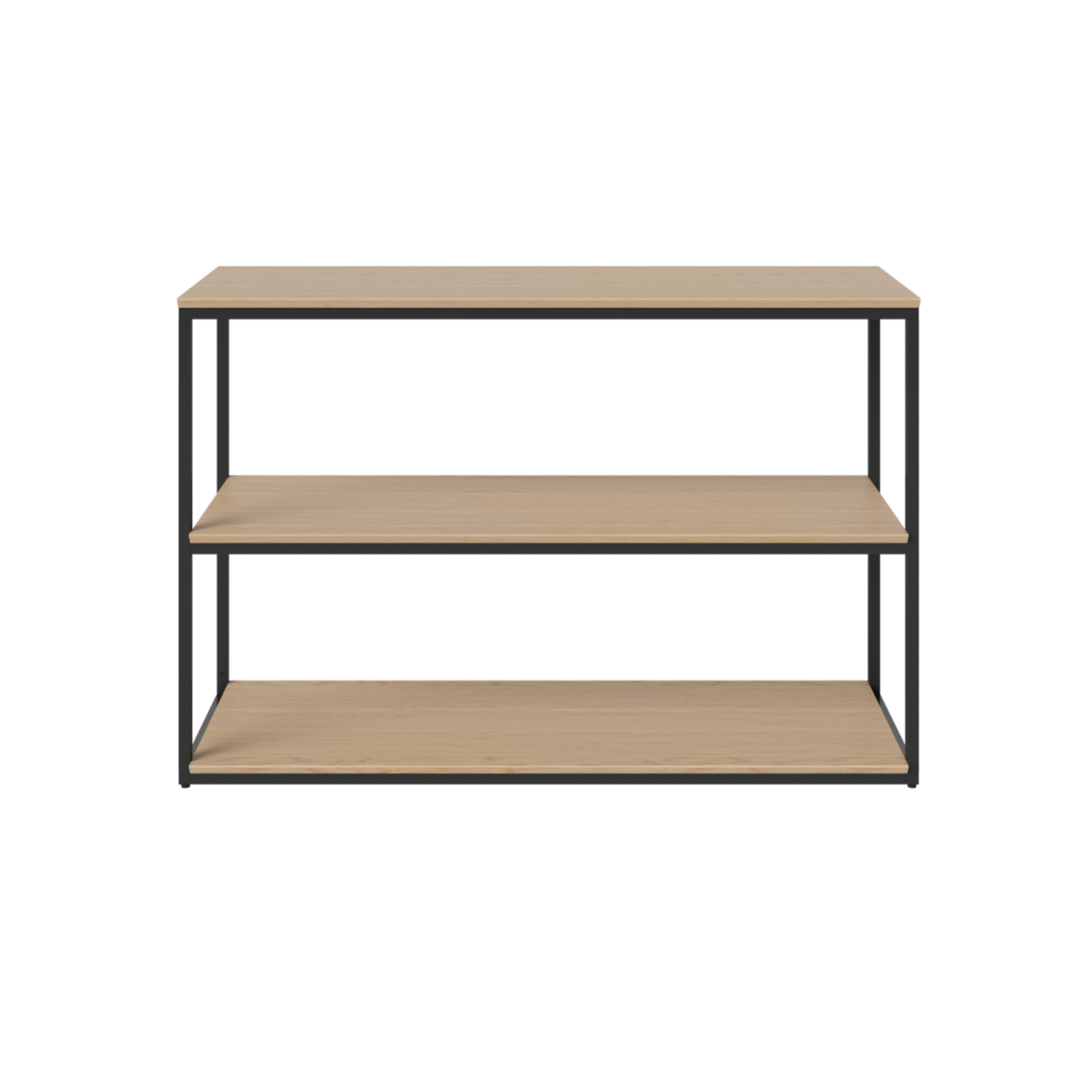 Nízký regál NEUTRA bílý dubový dýha