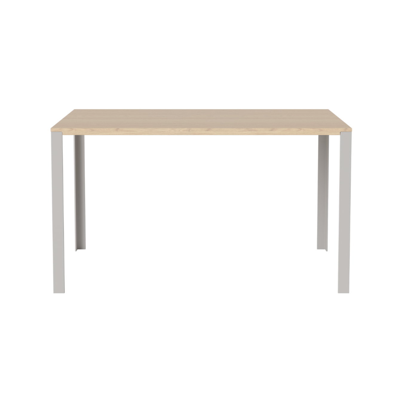 Stůl LINK bělené dubové dřevo se šedou základnou