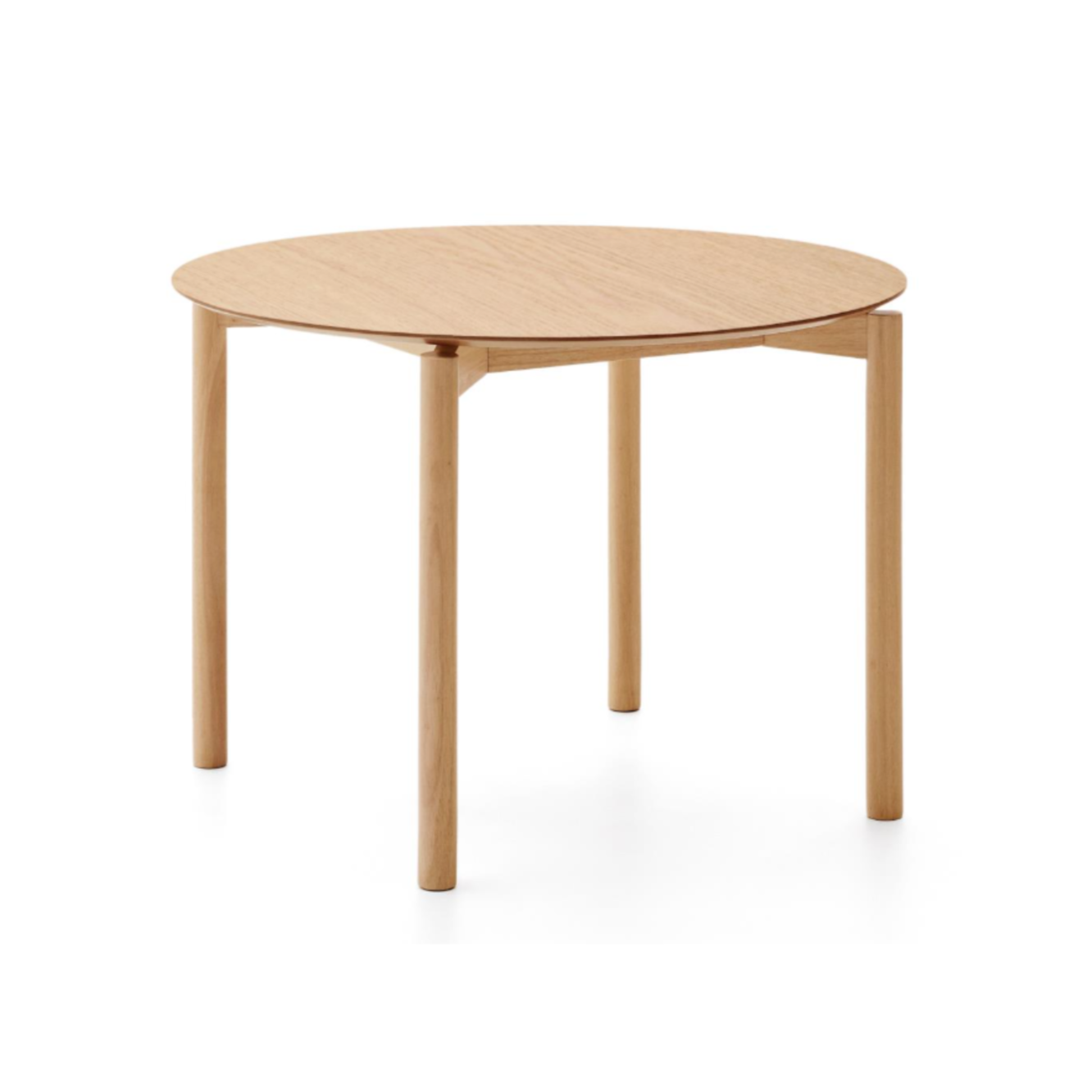 Kulatý stůl INDARA jasanový dýhovaný