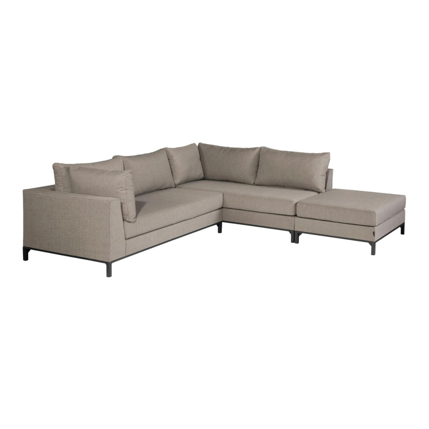 Right-facing garden corner sofa SICILIE beige