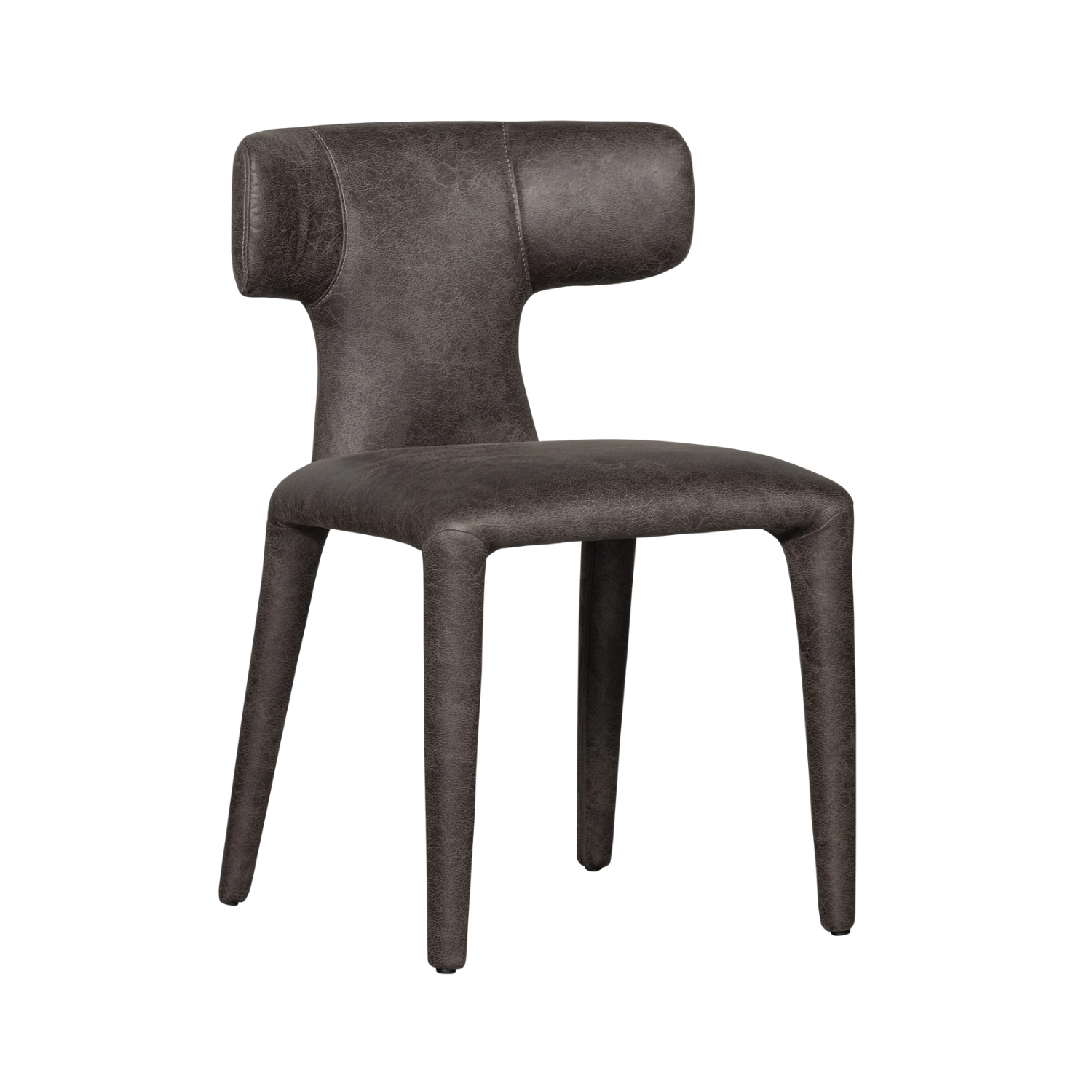 PERMIT Chair Dark Brown Eco-Leather