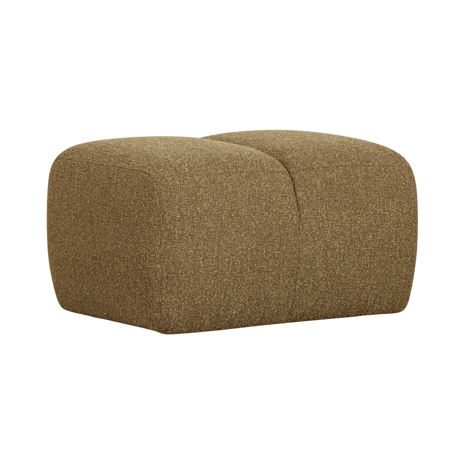 MOJO pouf dark honey bouclé