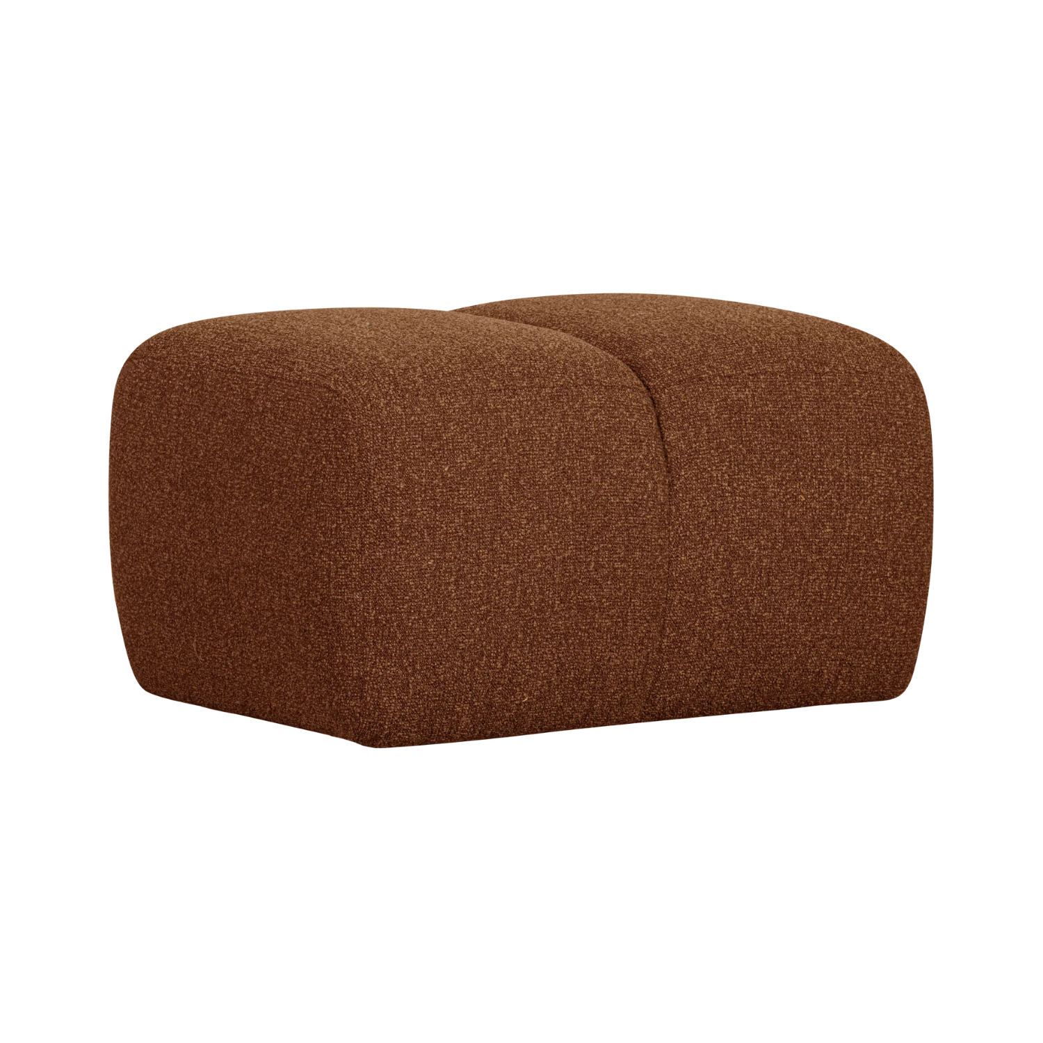 Puf MOJO hnědý bouclé