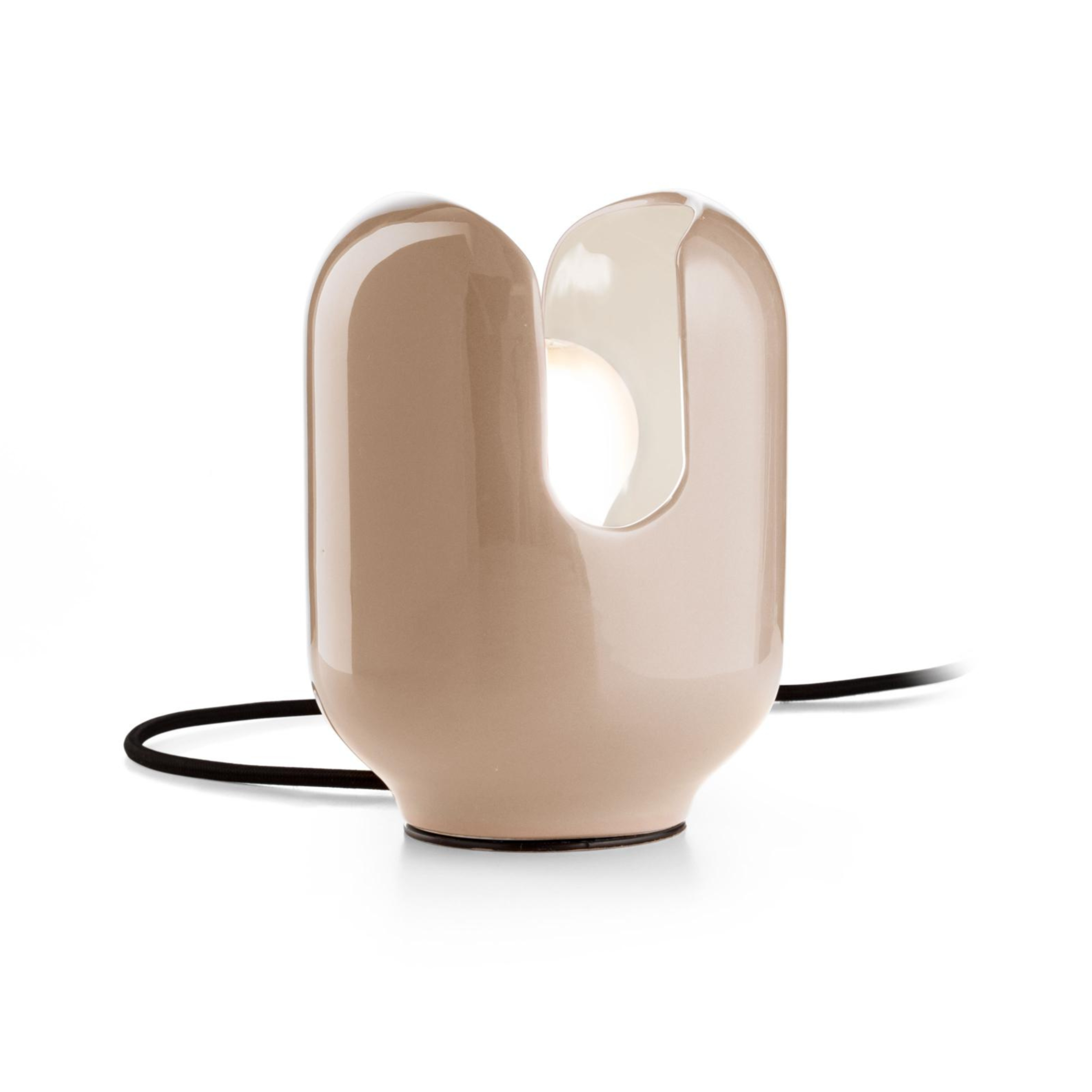 Keramická stolní lampa BATUCADA béžová