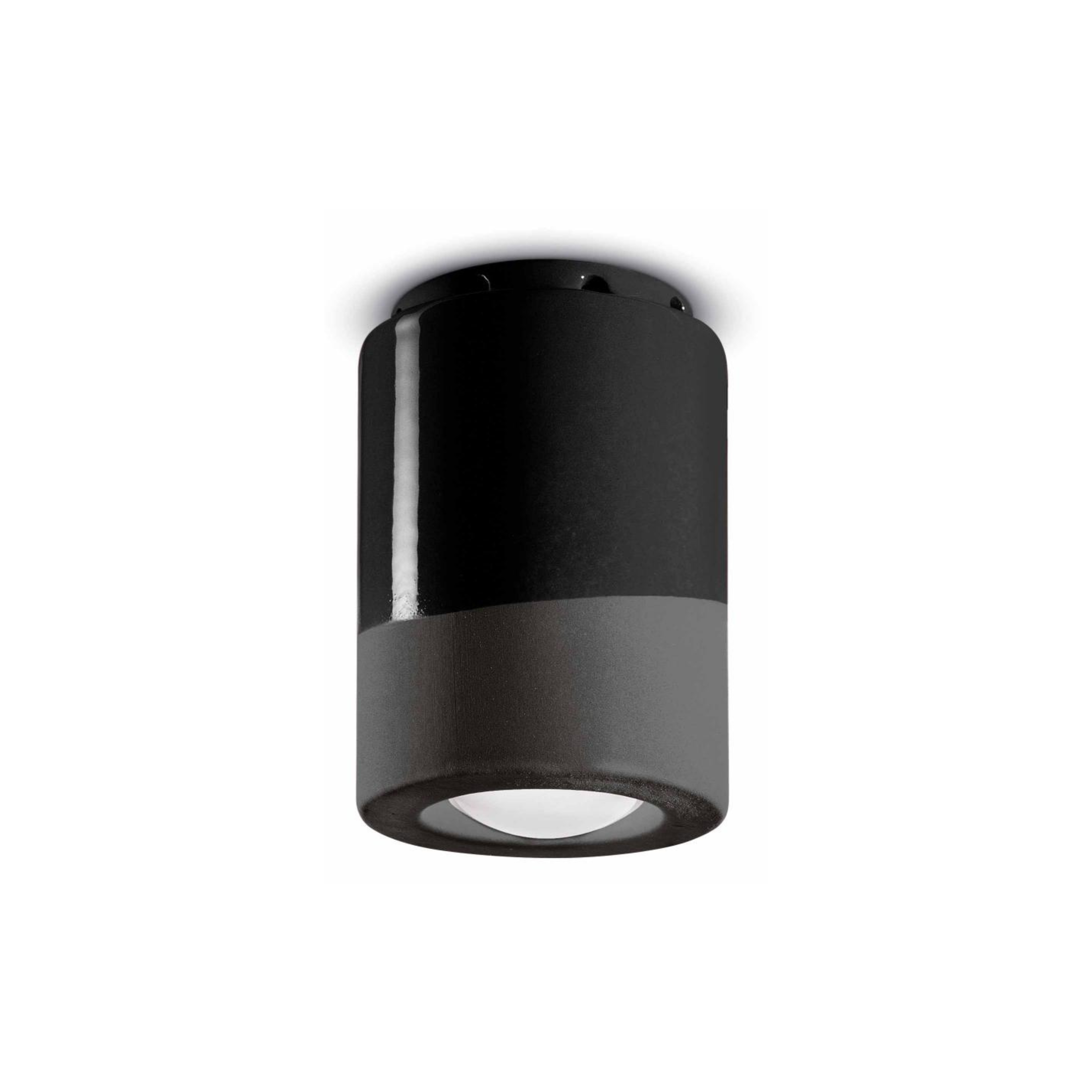 Ceramic spot lamp PI black