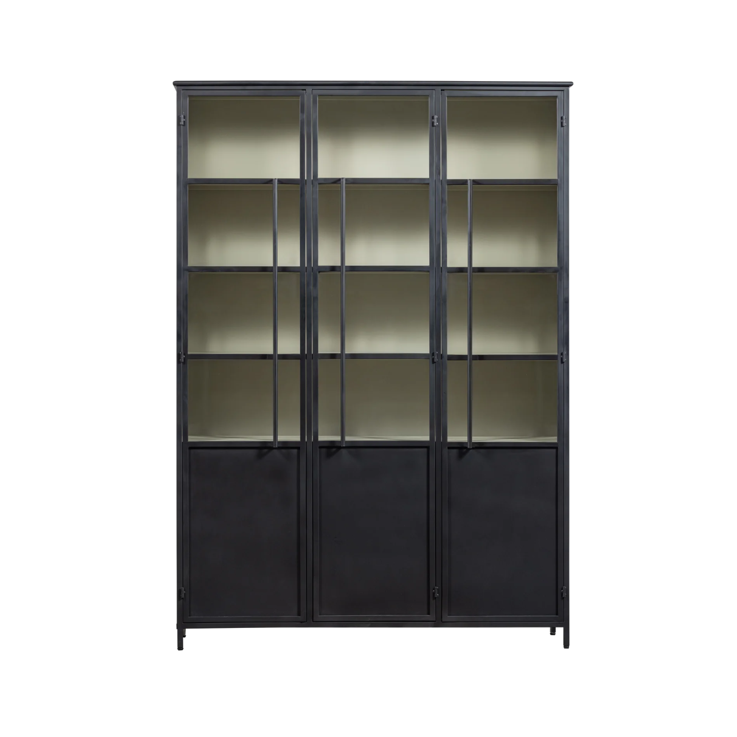 Trojdveřová vitrína EXHIBIT černá