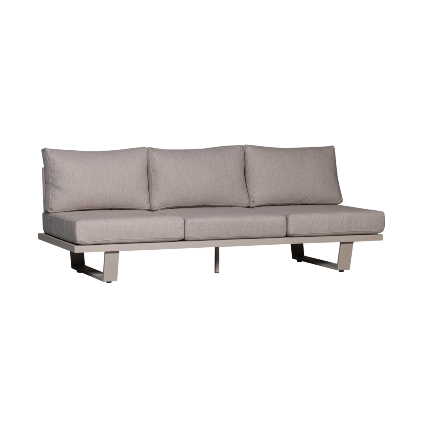 3-Seater Garden Sofa BEAR Sand Grey