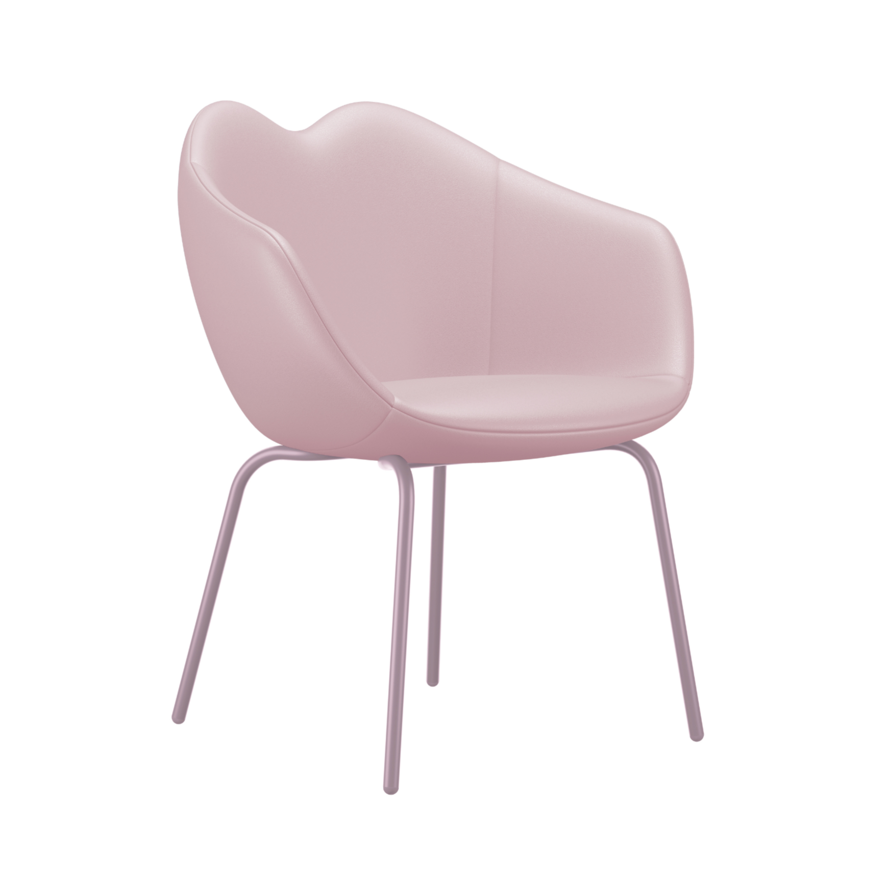 XOXO Pink Leather Armchair