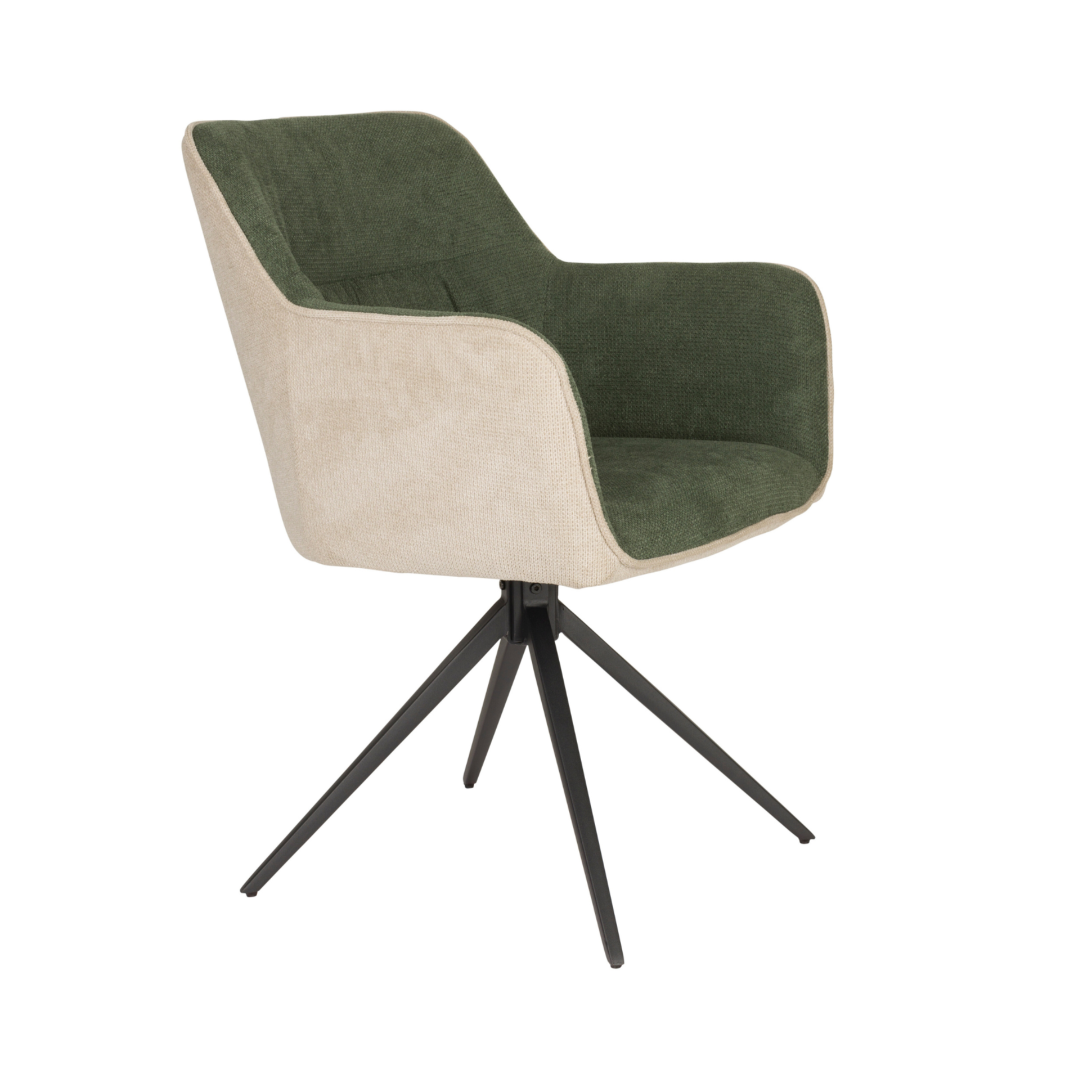 DALEY chair green with beige