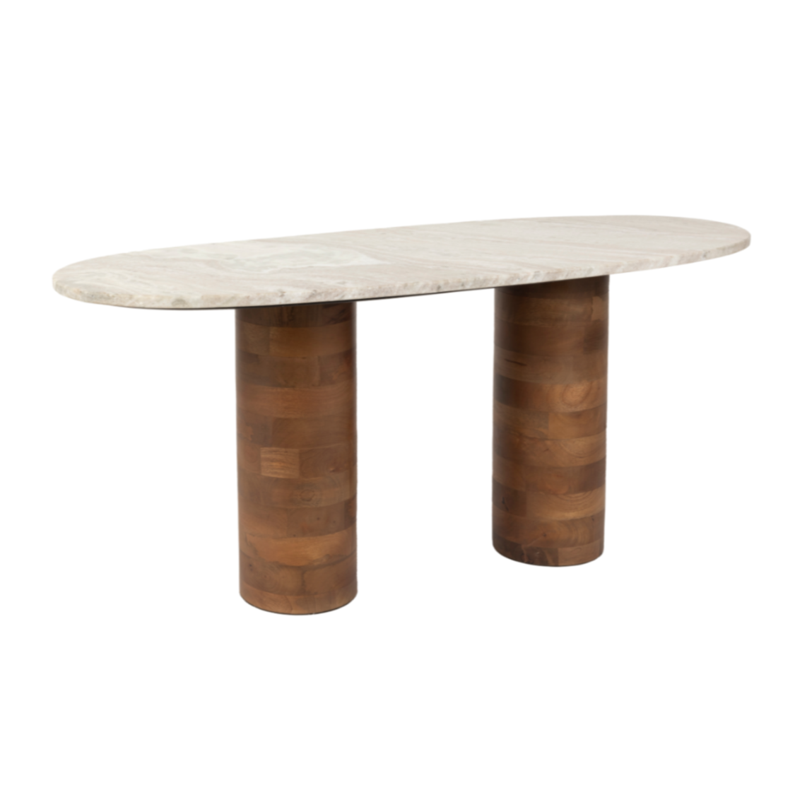 Round coffee table KOUK mango wood