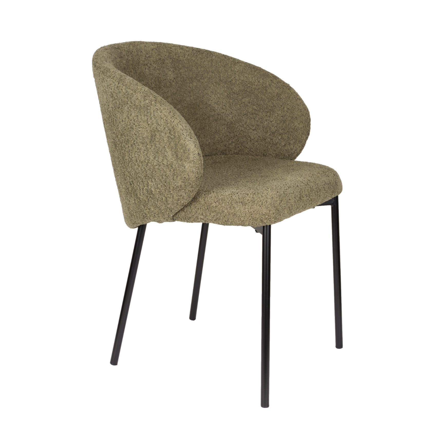 AYLE chair green with black base
