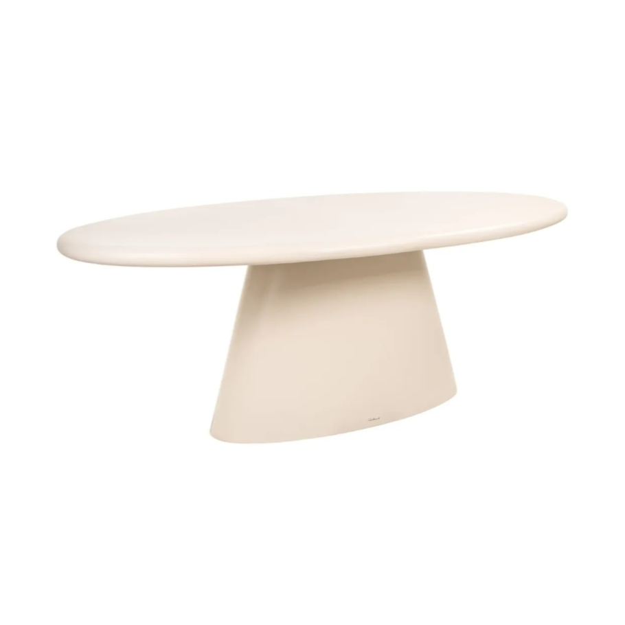 Ovalový venkovní stůl URBAN BLOOM pískový