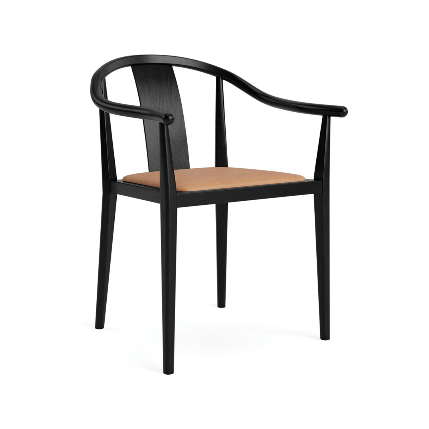 Upholstered Chair SHANGHAI Black Ash Wood