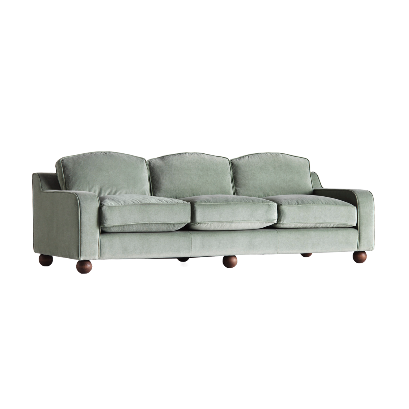 LOLA green velvet sofa