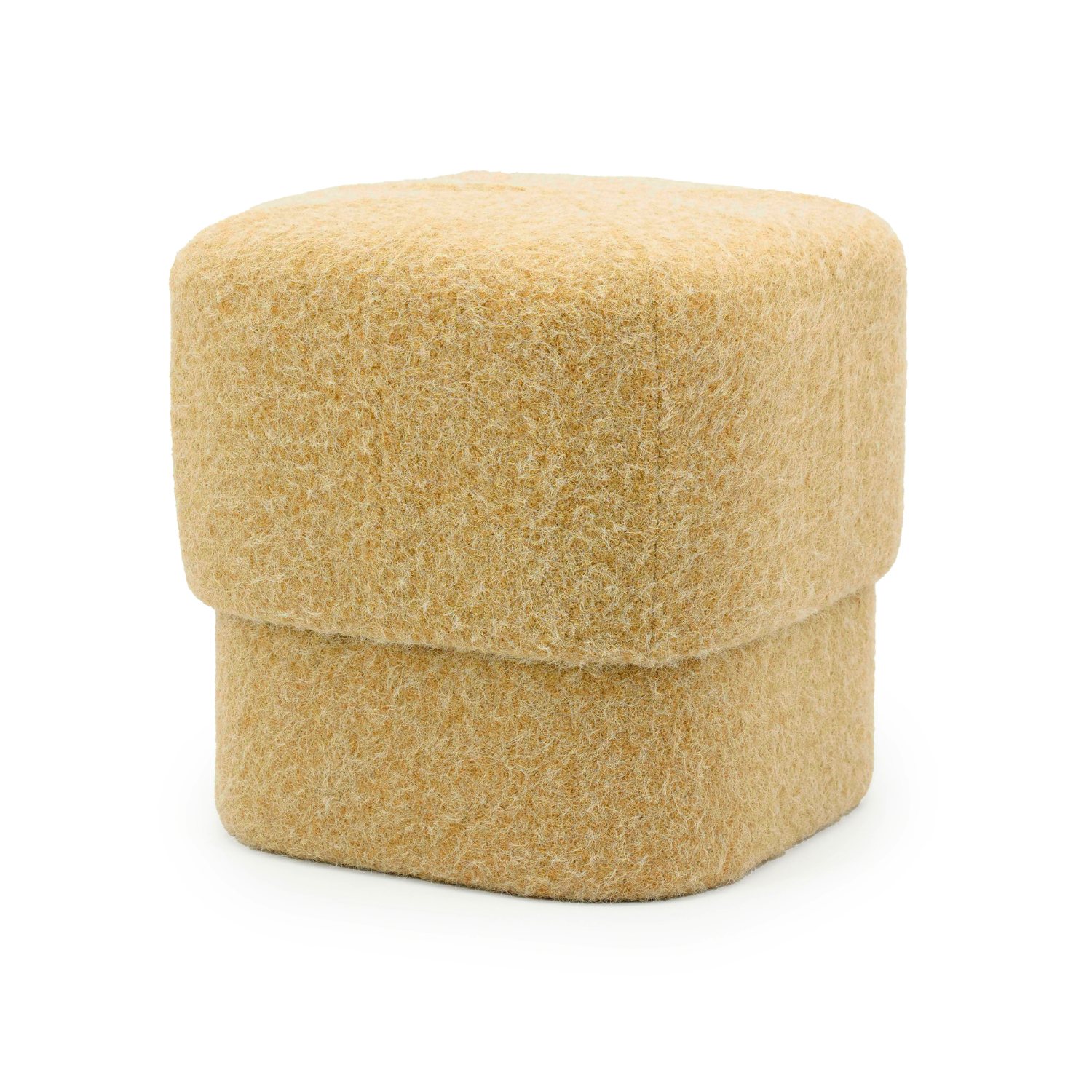 KELSO mustard pouf