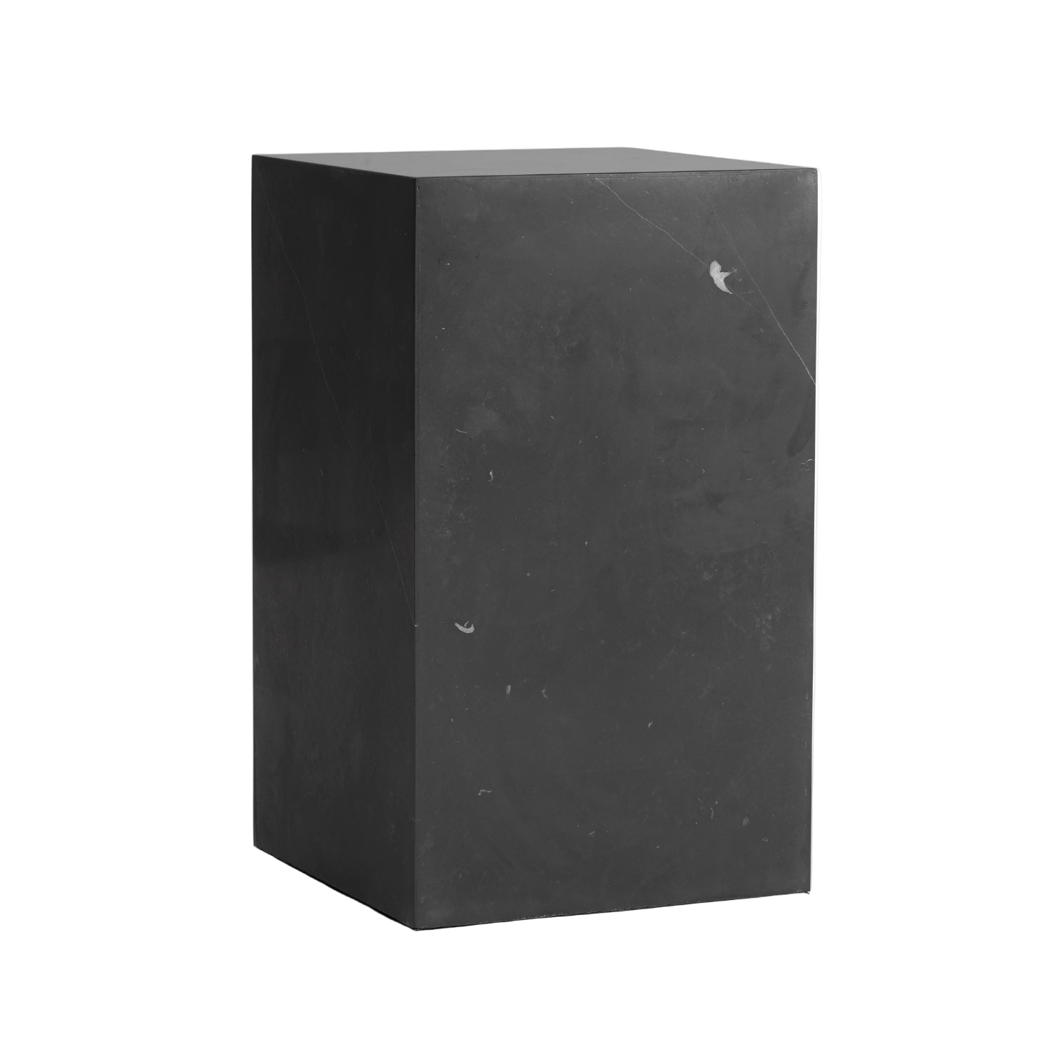 Boční stolek PLINTH grafitový mramor