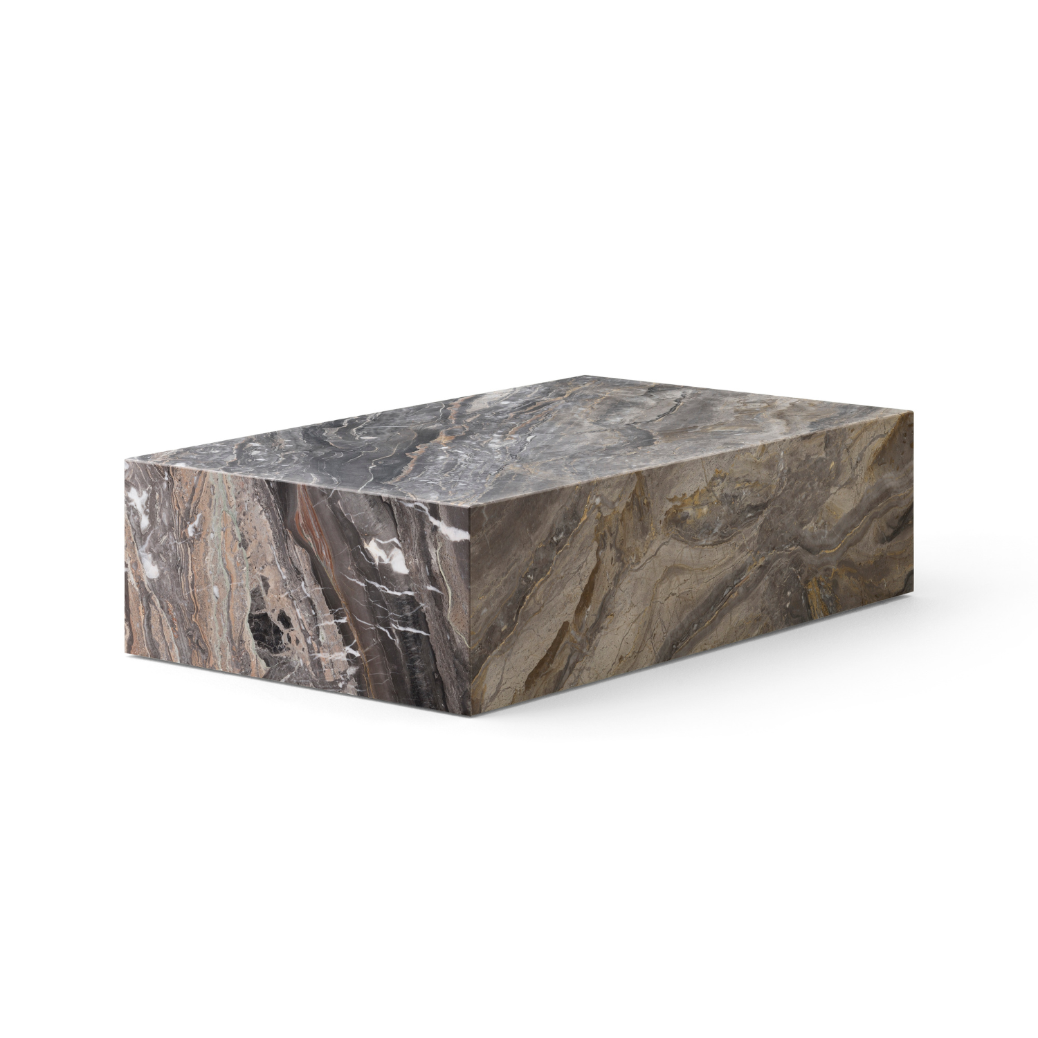 Konferenční stolek PLINTH šedý mramor
