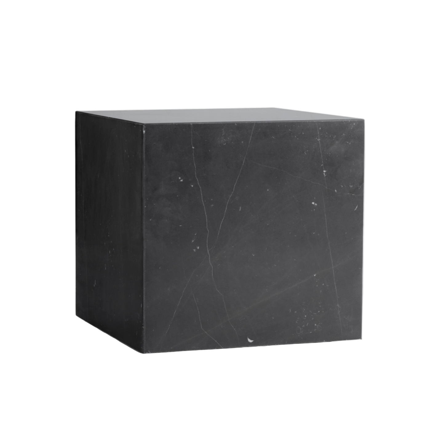 Boční stolek PLINTH CUBIC černý mramor