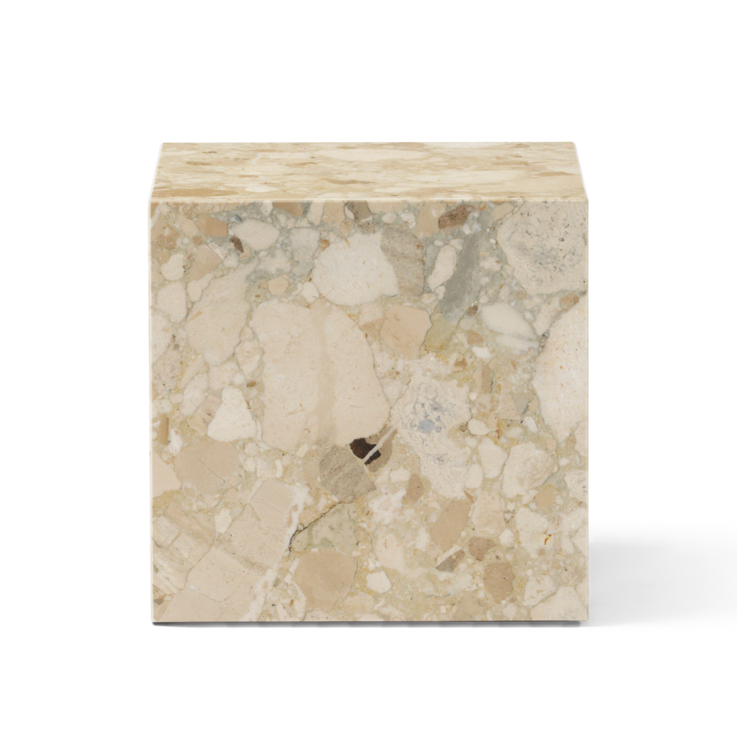 Boční stolek PLINTH CUBIC pískový kámen