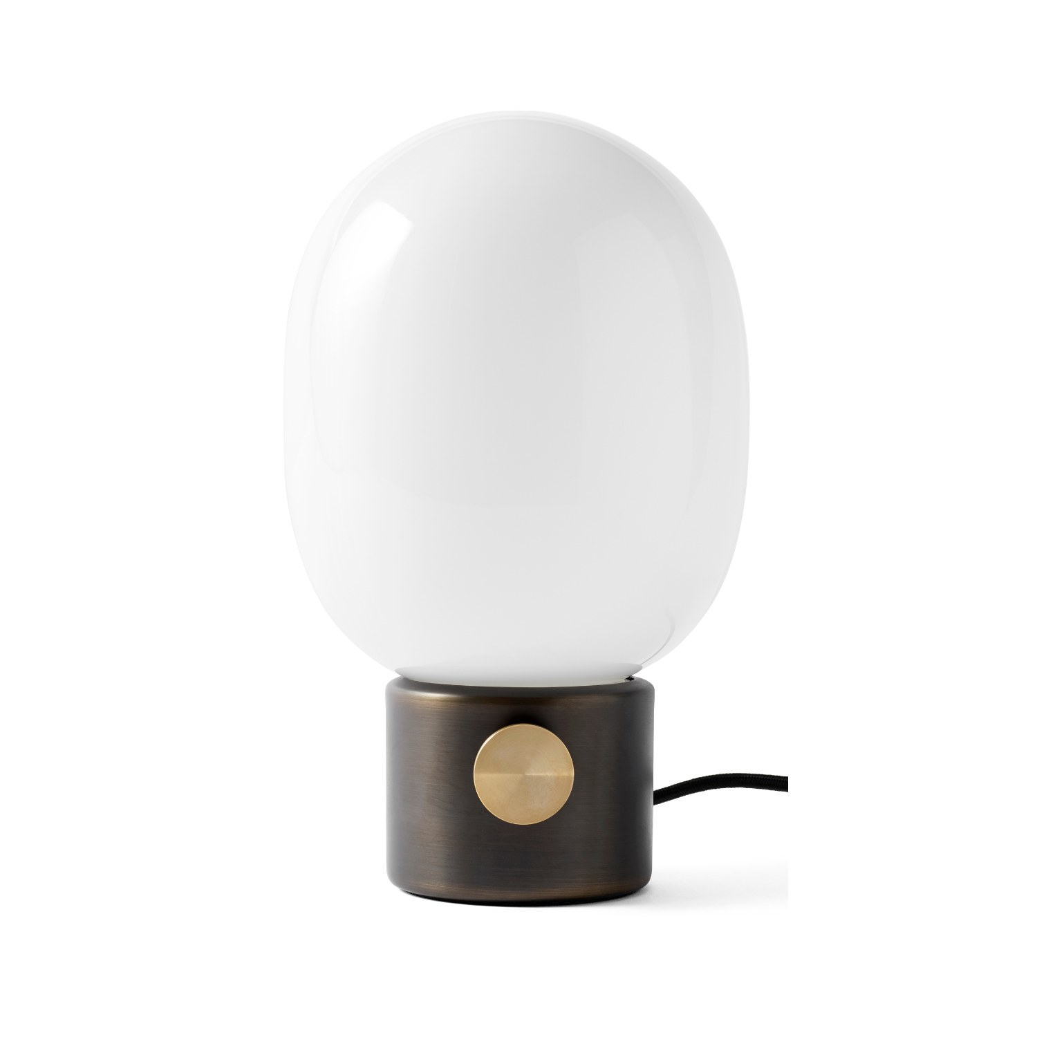 Stolní lampa JWDA foukané sklo s podstavou z bronzového mosazi