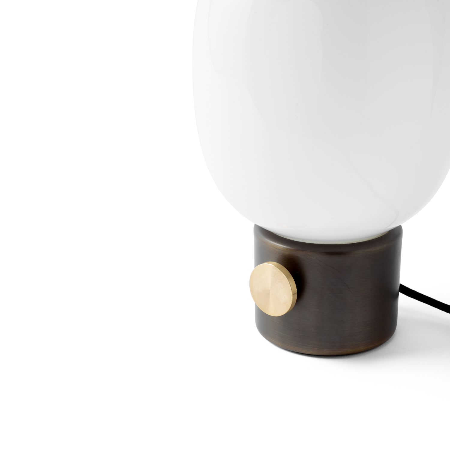 Stolní lampa JWDA foukané sklo s podstavou z bronzového mosazi