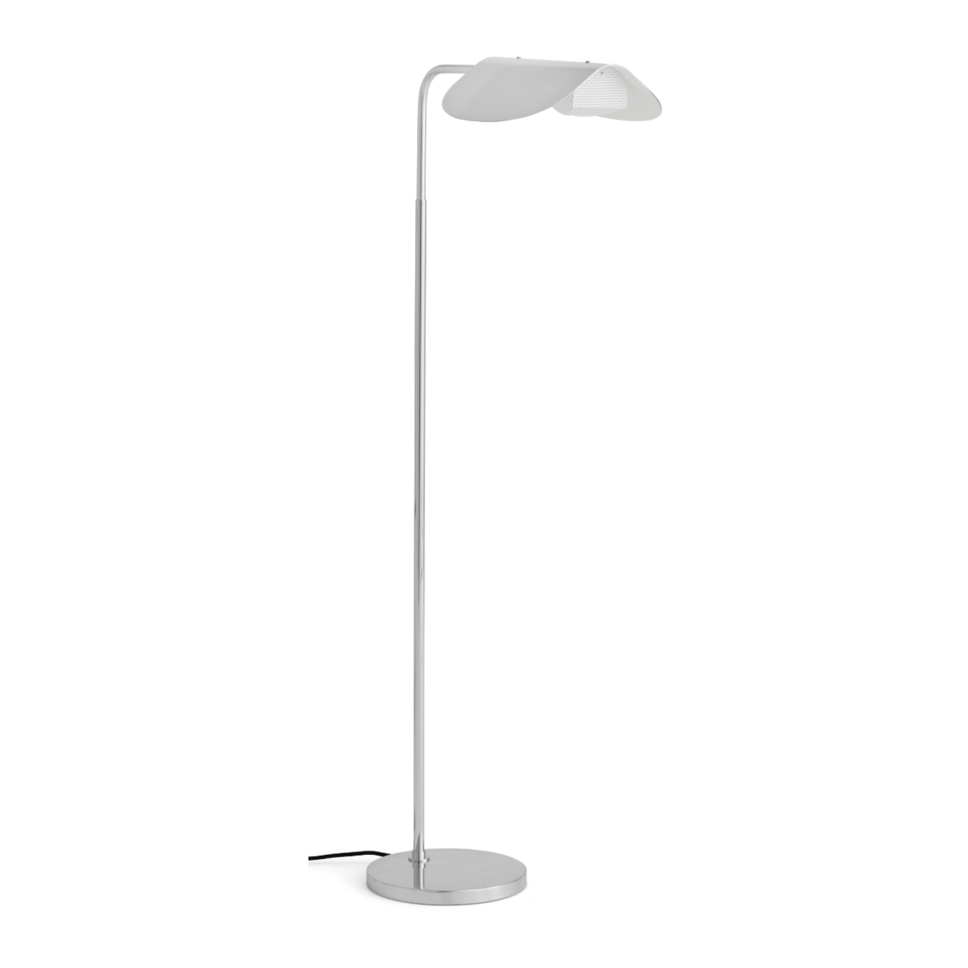 WING floor lamp polished aluminum