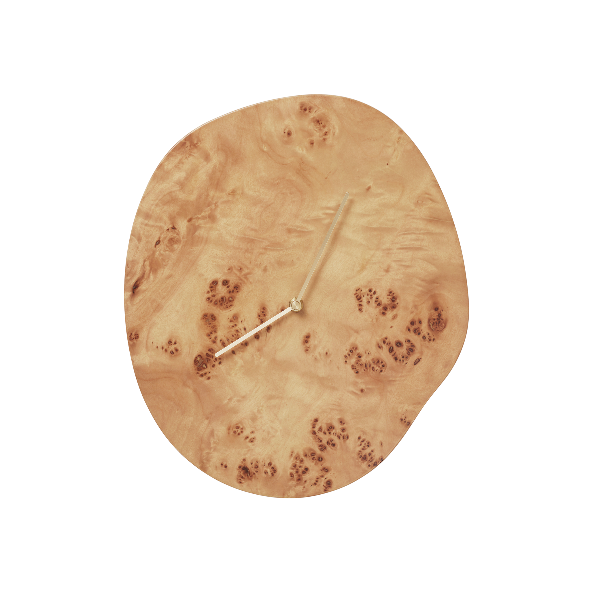 Nástěnné hodiny MELT z topolového dýhování