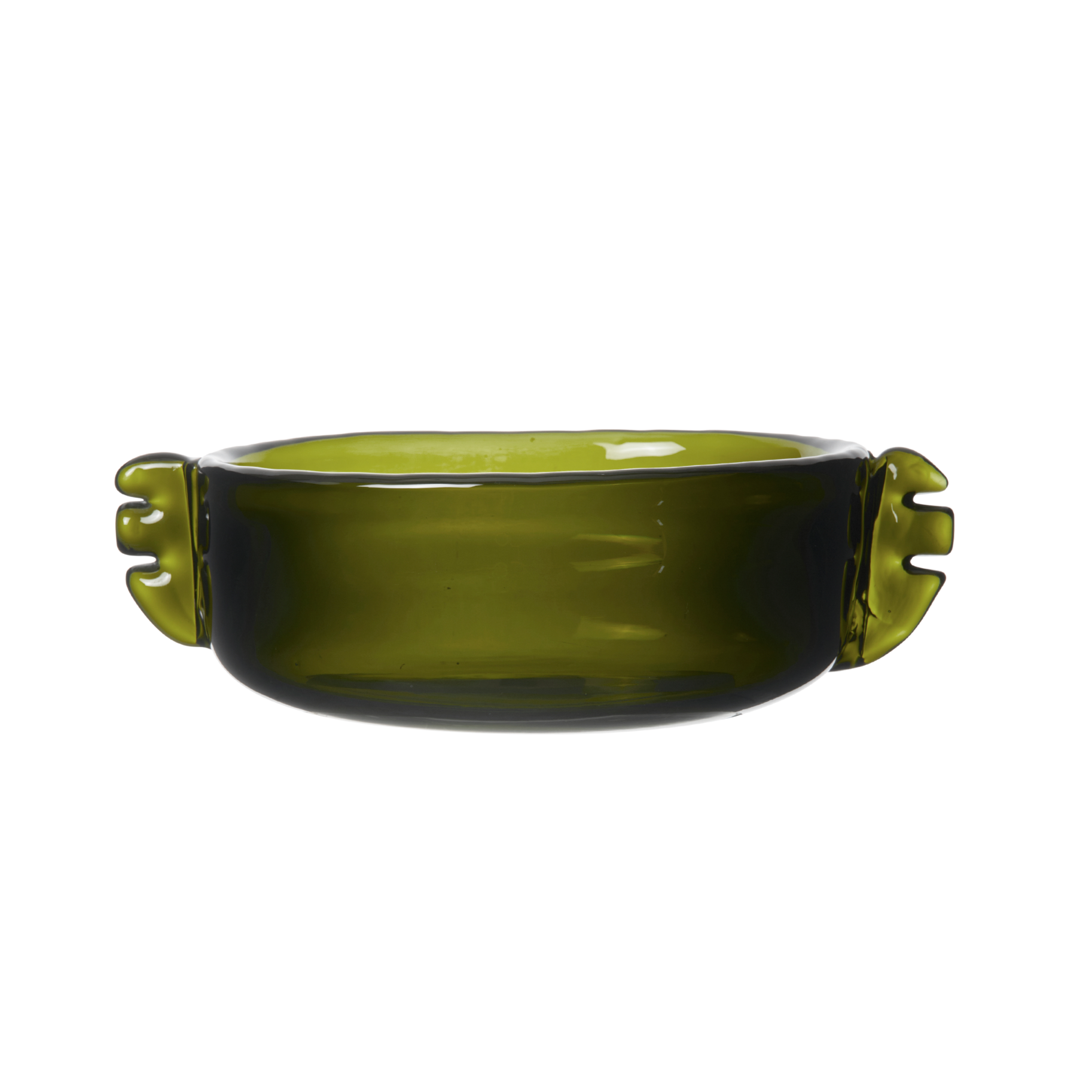 ALAS green moss glass bowl