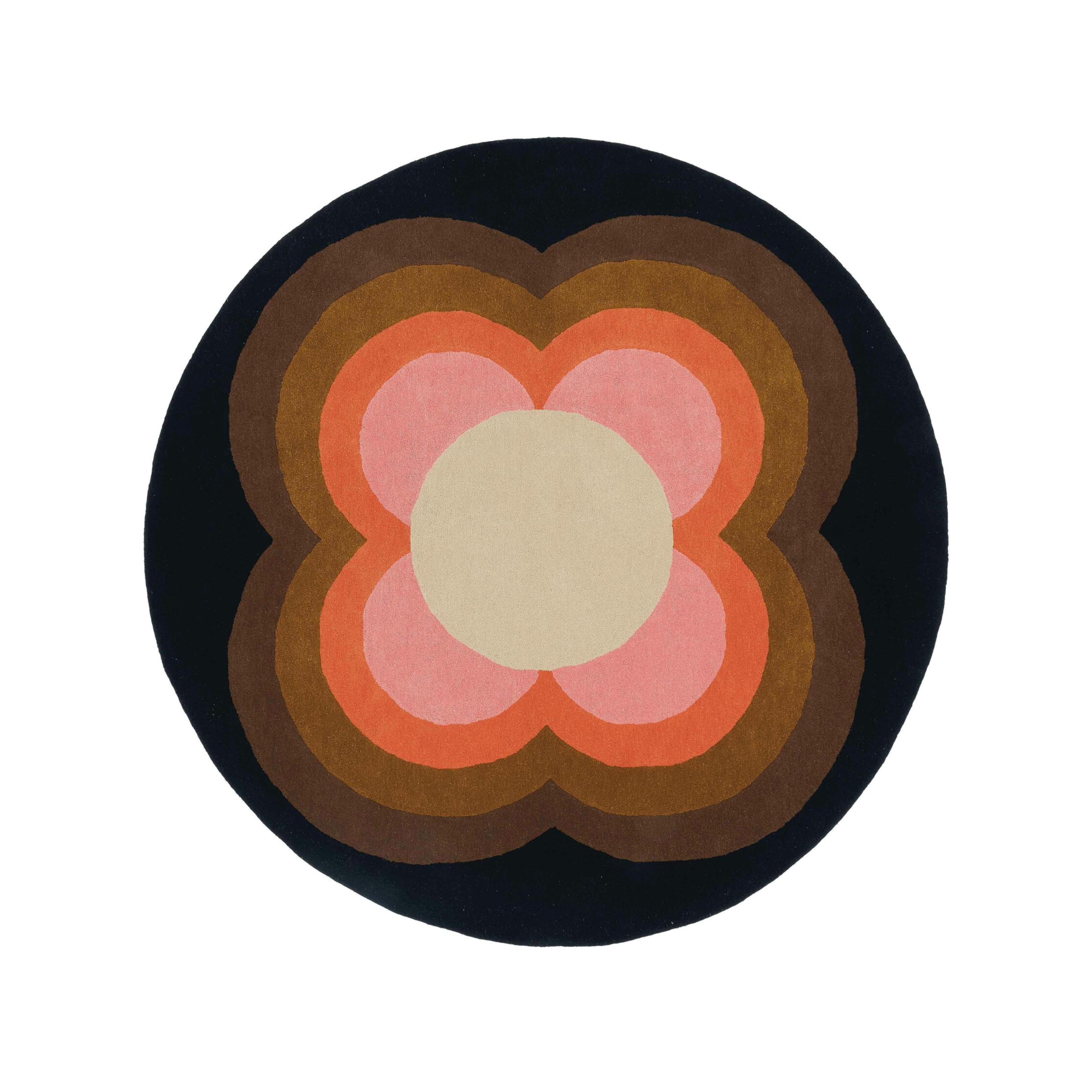 Round rug SUNFLOWER pink
