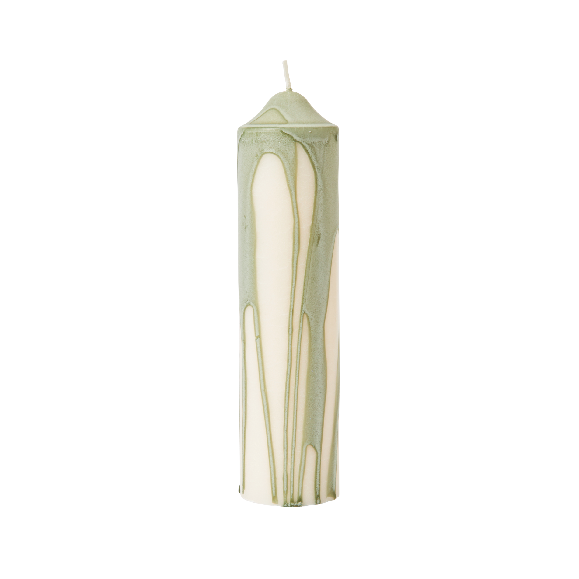 DRYP Candle beige with light green