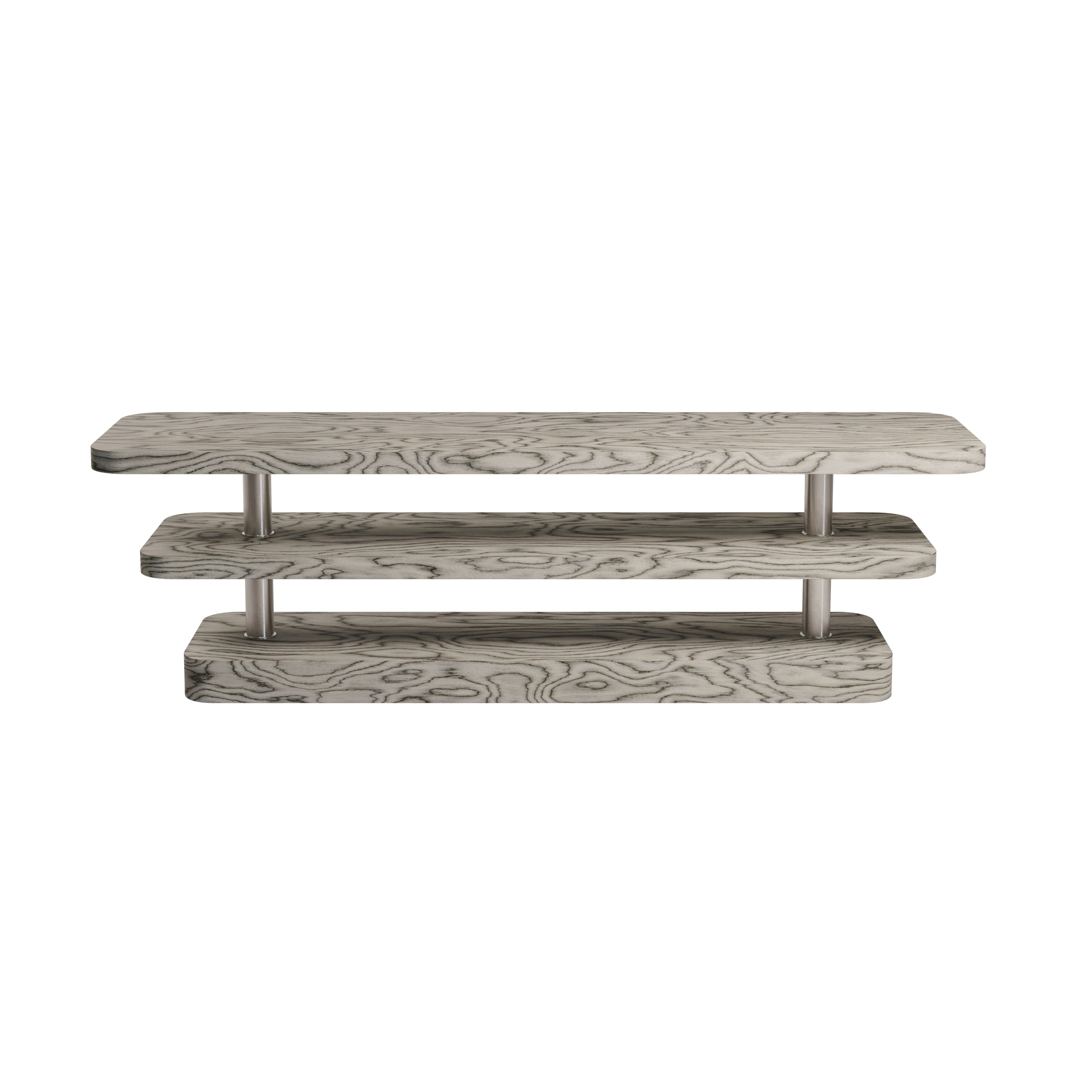 Televizní stolek REL dýha Sottsass se ocelovými prvky