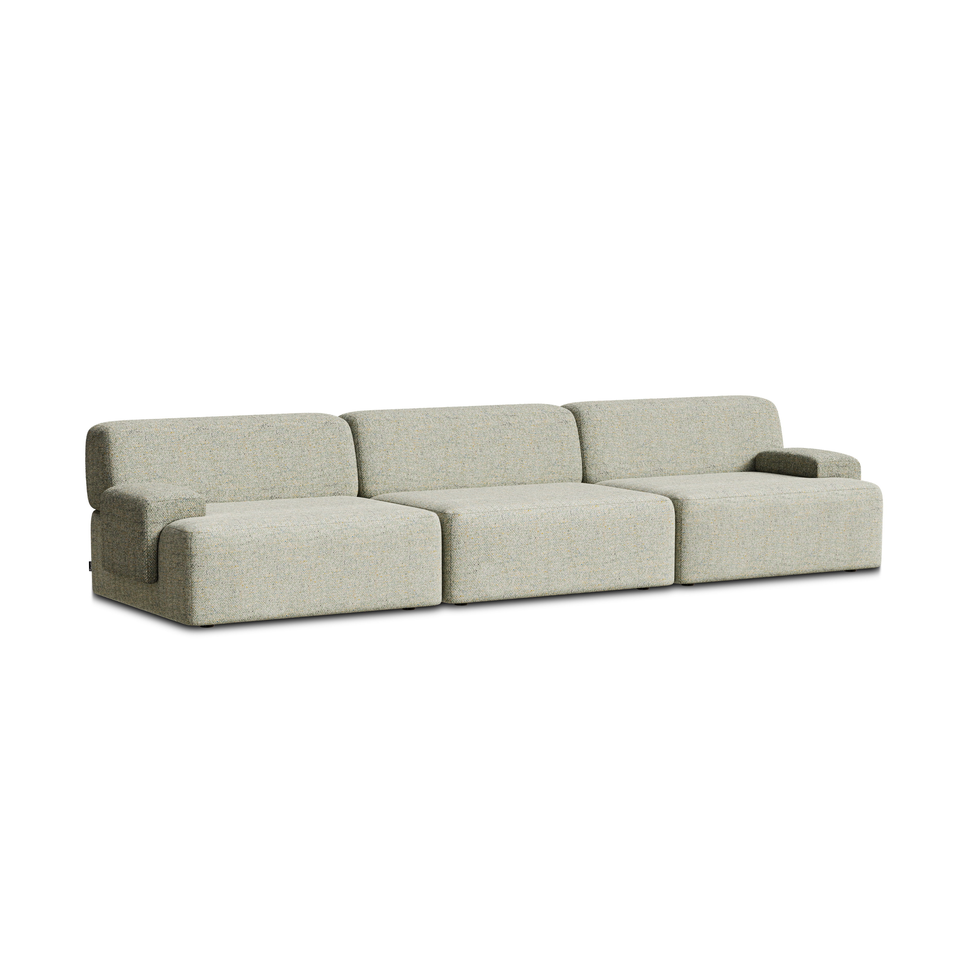 Modular 3-Seater Sofa UMI Light Green