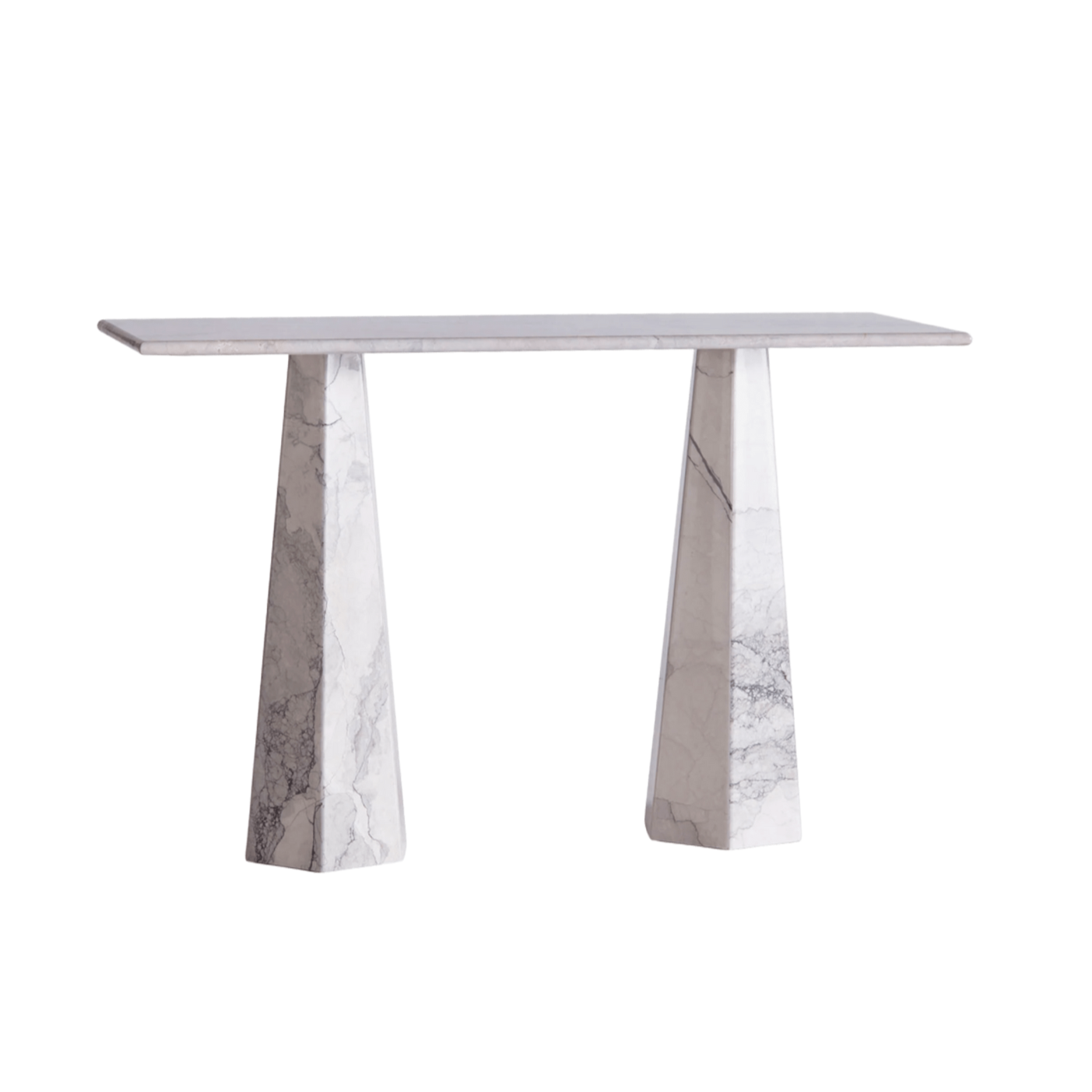 HEXAGON Console White Marble