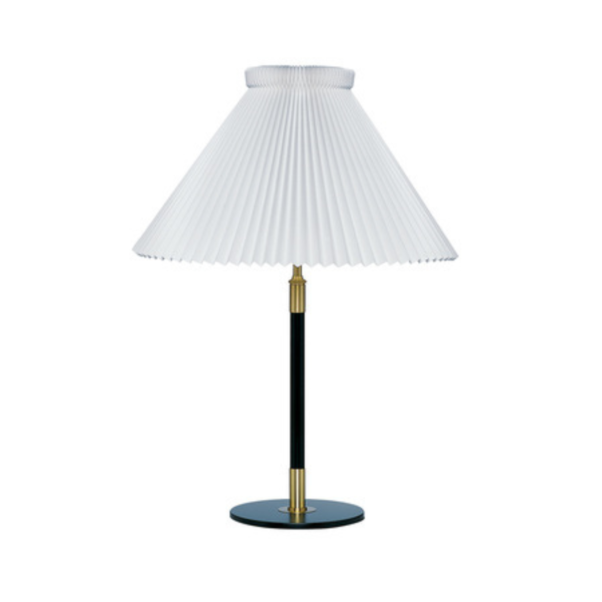 Table lamp MODEL 352 white with black and gold base