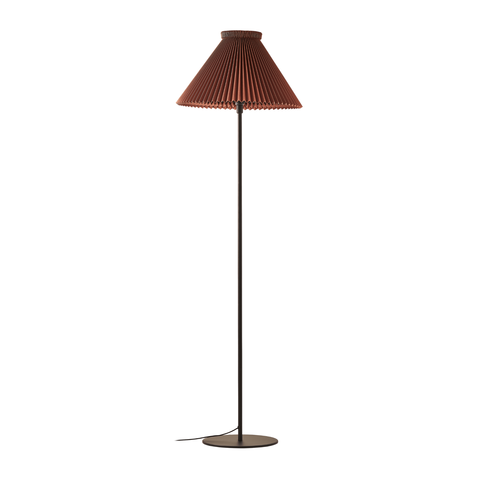 Floor lamp MODEL 334 chocolate with black base