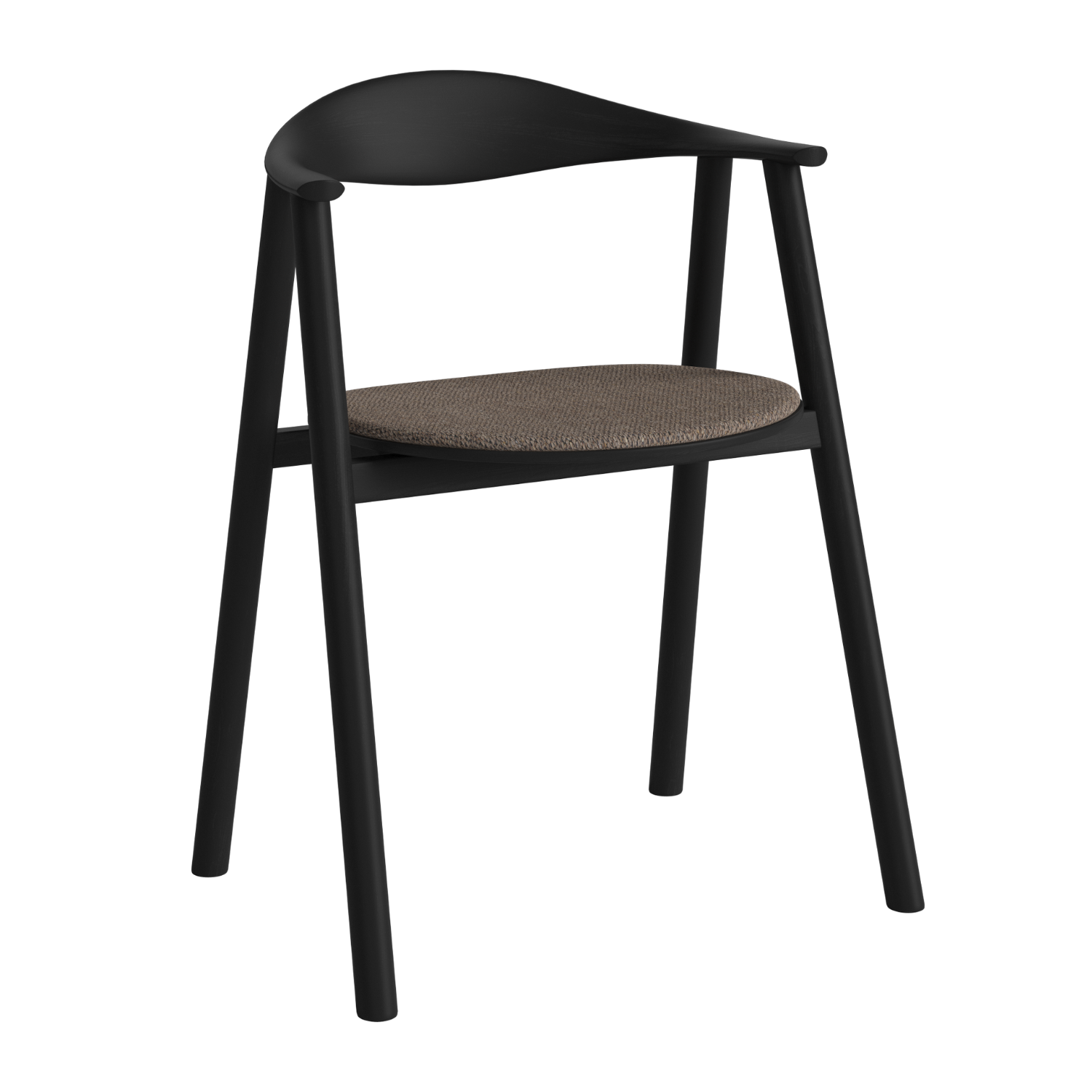 Čalouněné křeslo SWING s černým podstavcem