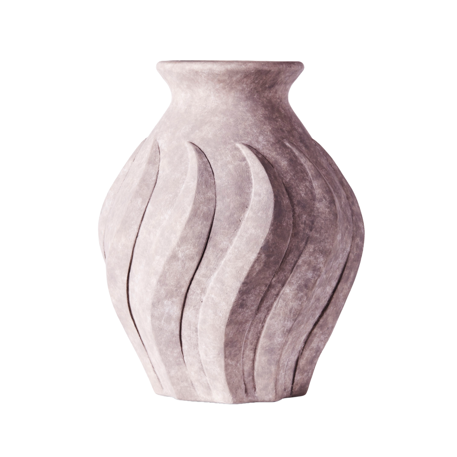 SWIRL vase gray ceramic