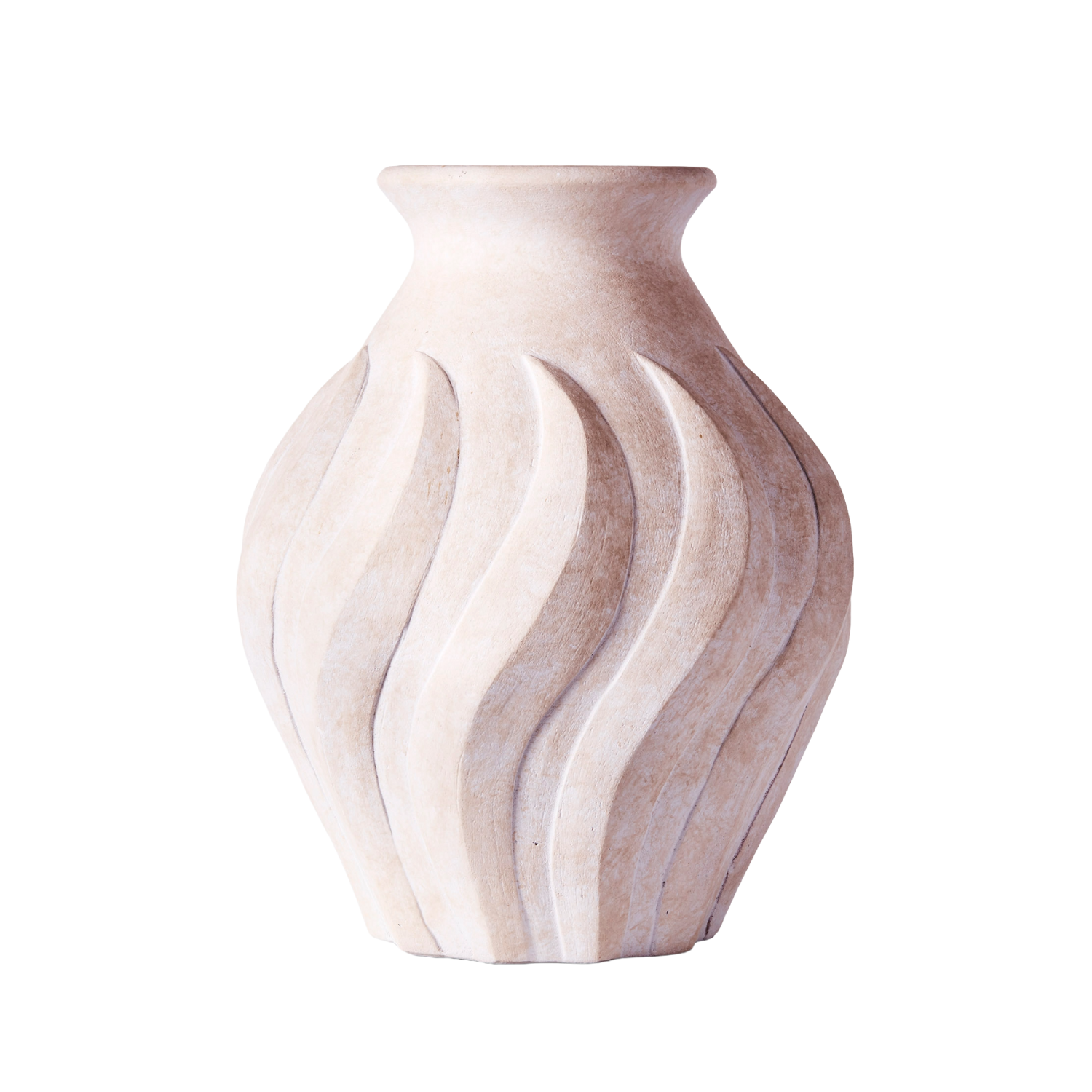 Váza SWIRL bílá keramika