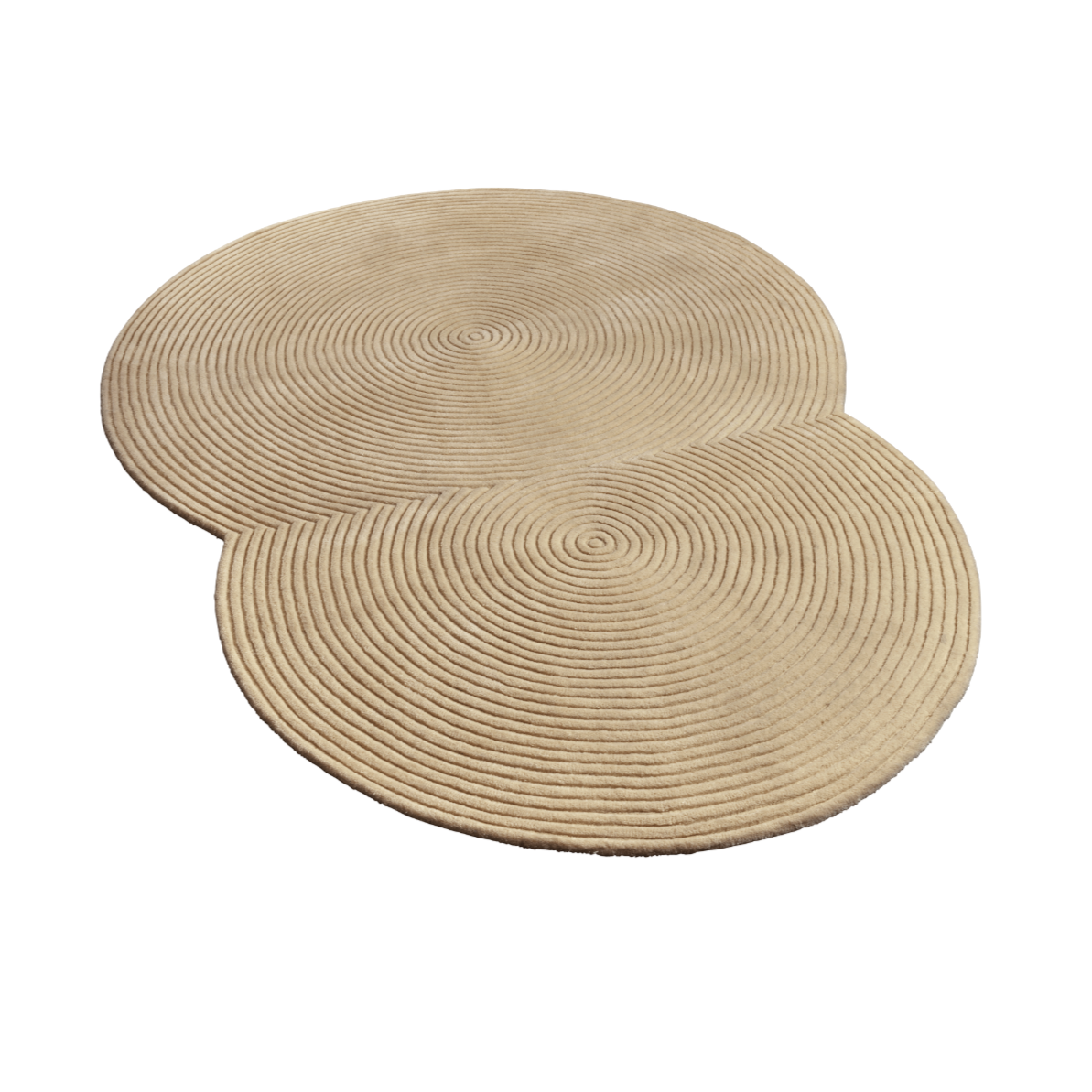 Oválný koberec ZEN ROUNDED béžový