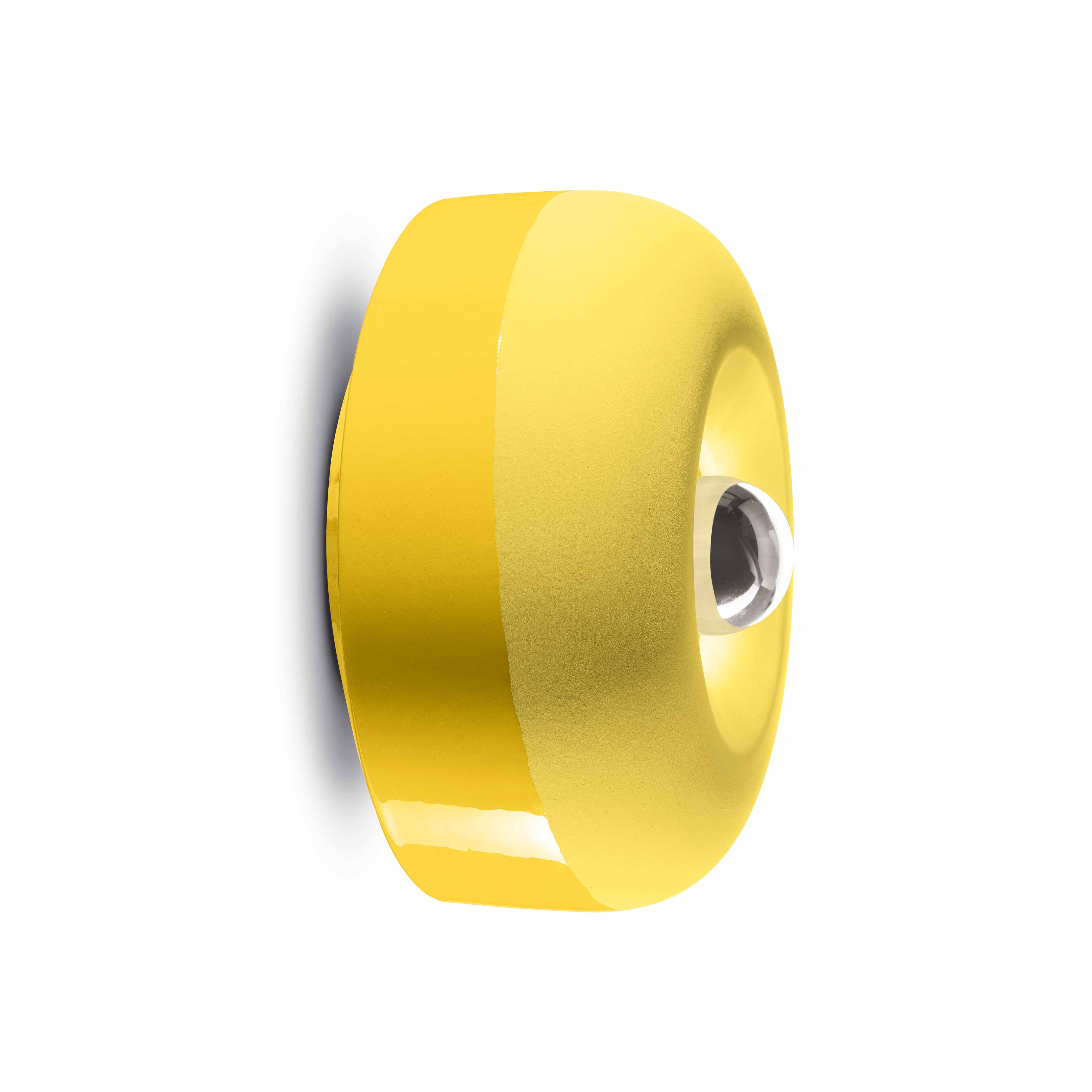 Yellow ceramic wall lamp BELLOTA