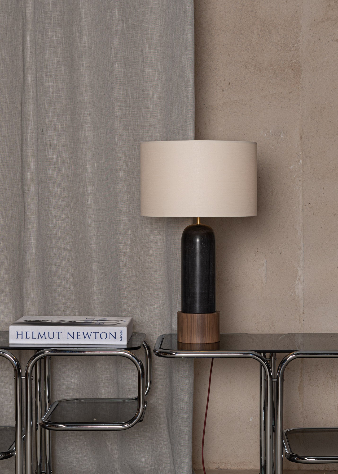 Stolní lampa PURA KELO černý mramor