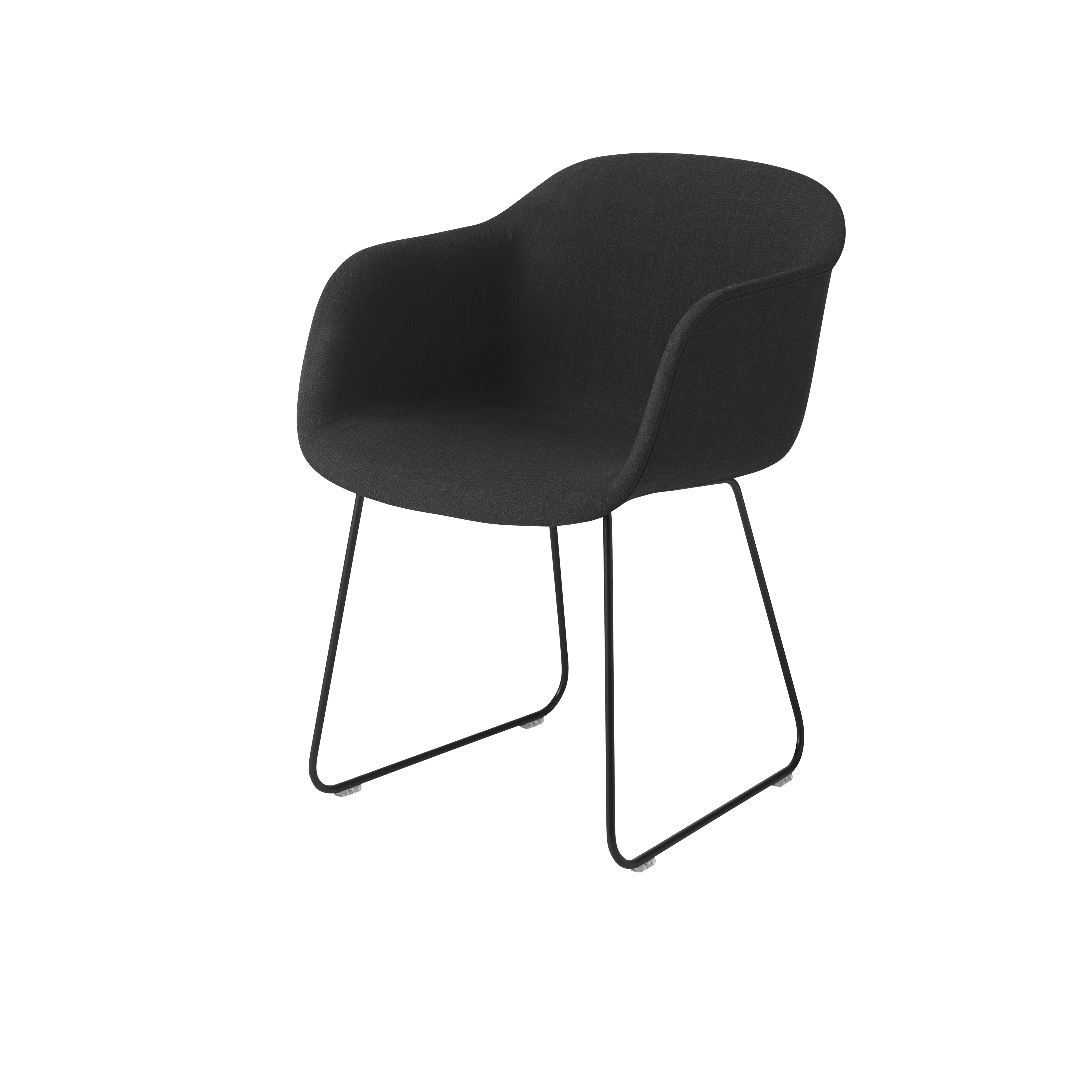 FIBER Armchair with Customizable Base in Sled Shape